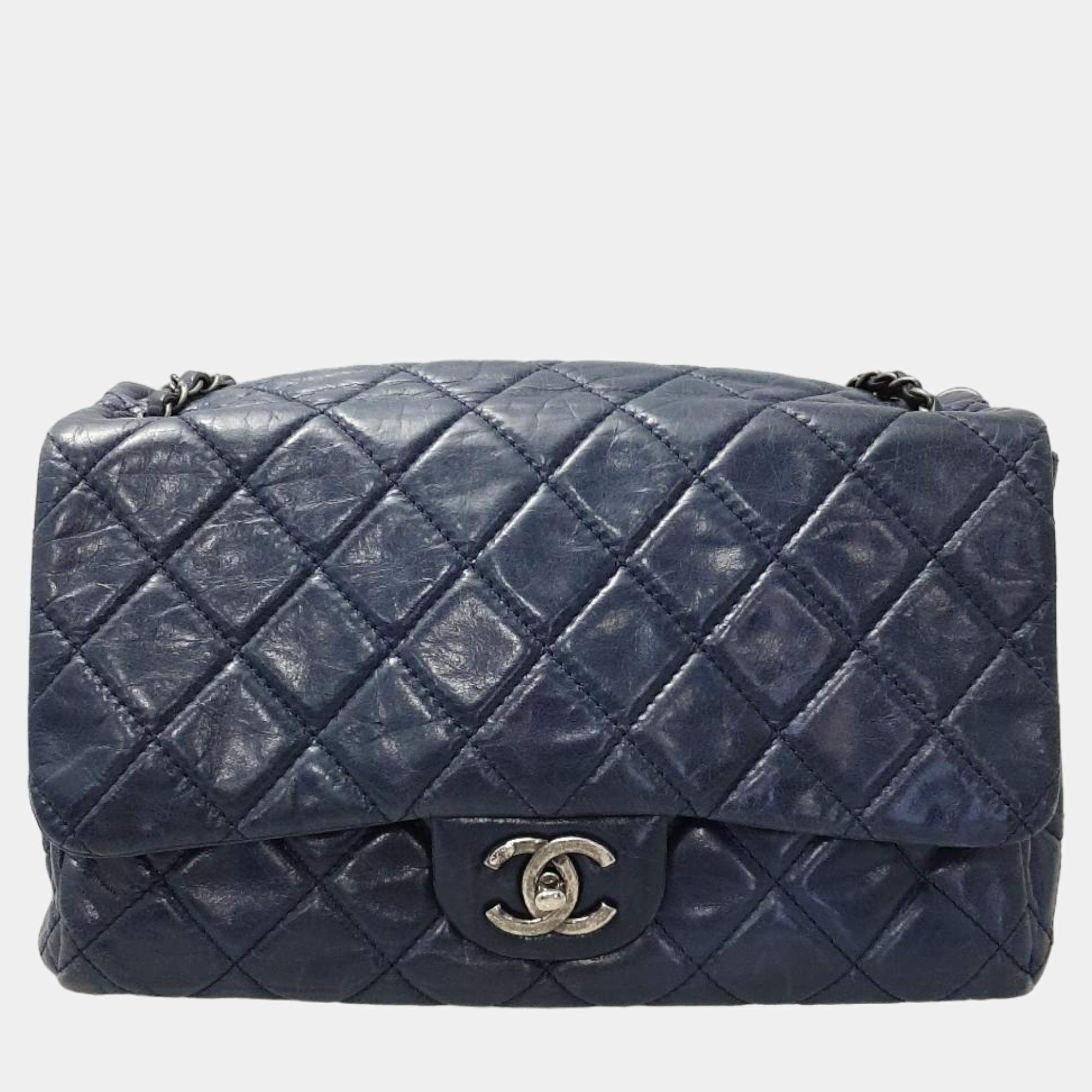 Chanel cobalt hot sale blue bag