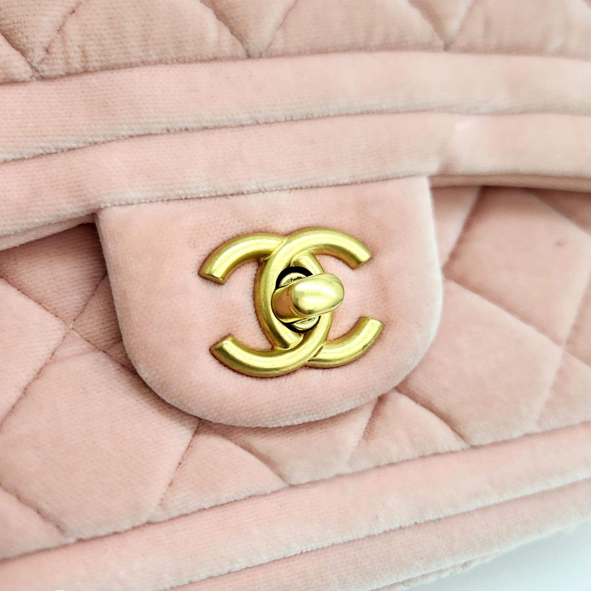 Chanel pink suede discount bag