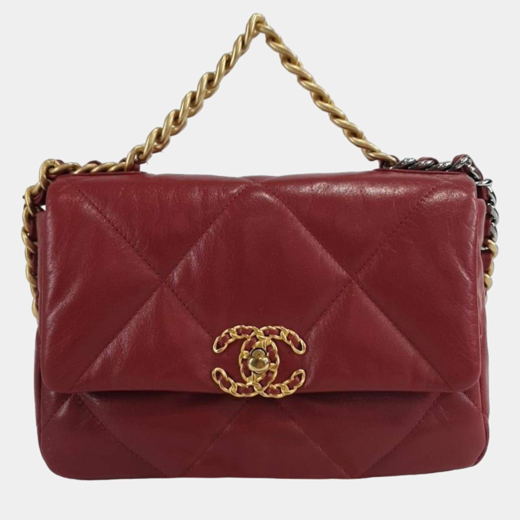 Timeless/classique leather handbag Chanel Red in Leather - 40982830