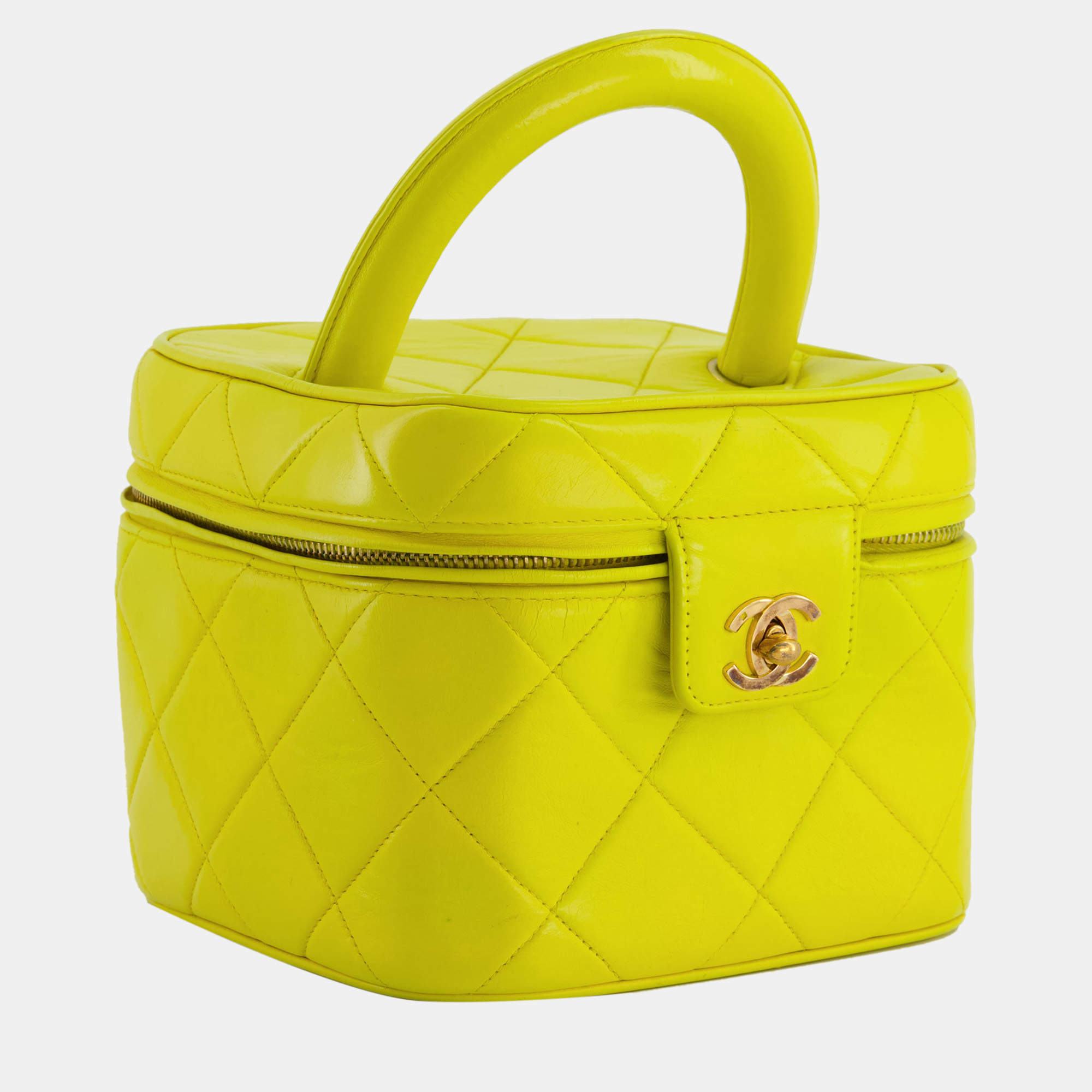 Neon yellow chanel on sale bag