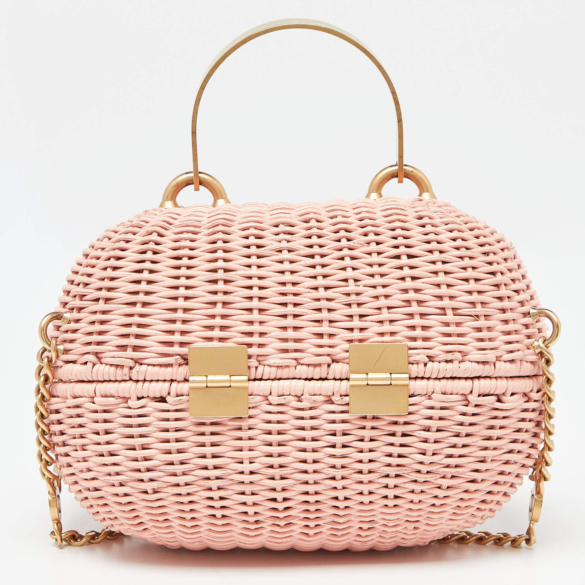 Basket chanel rose pale best sale