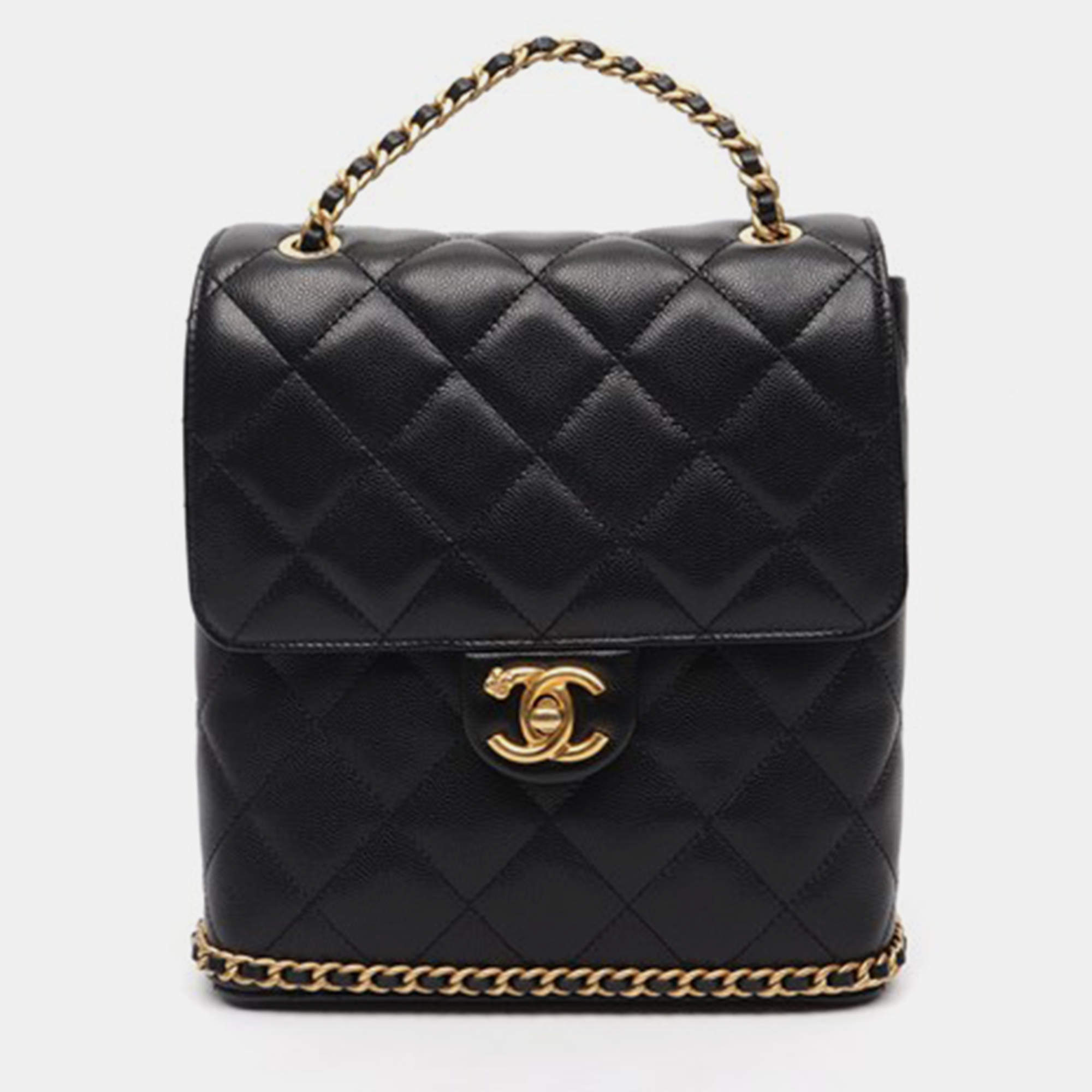 Chanel backpack hot sale with chain