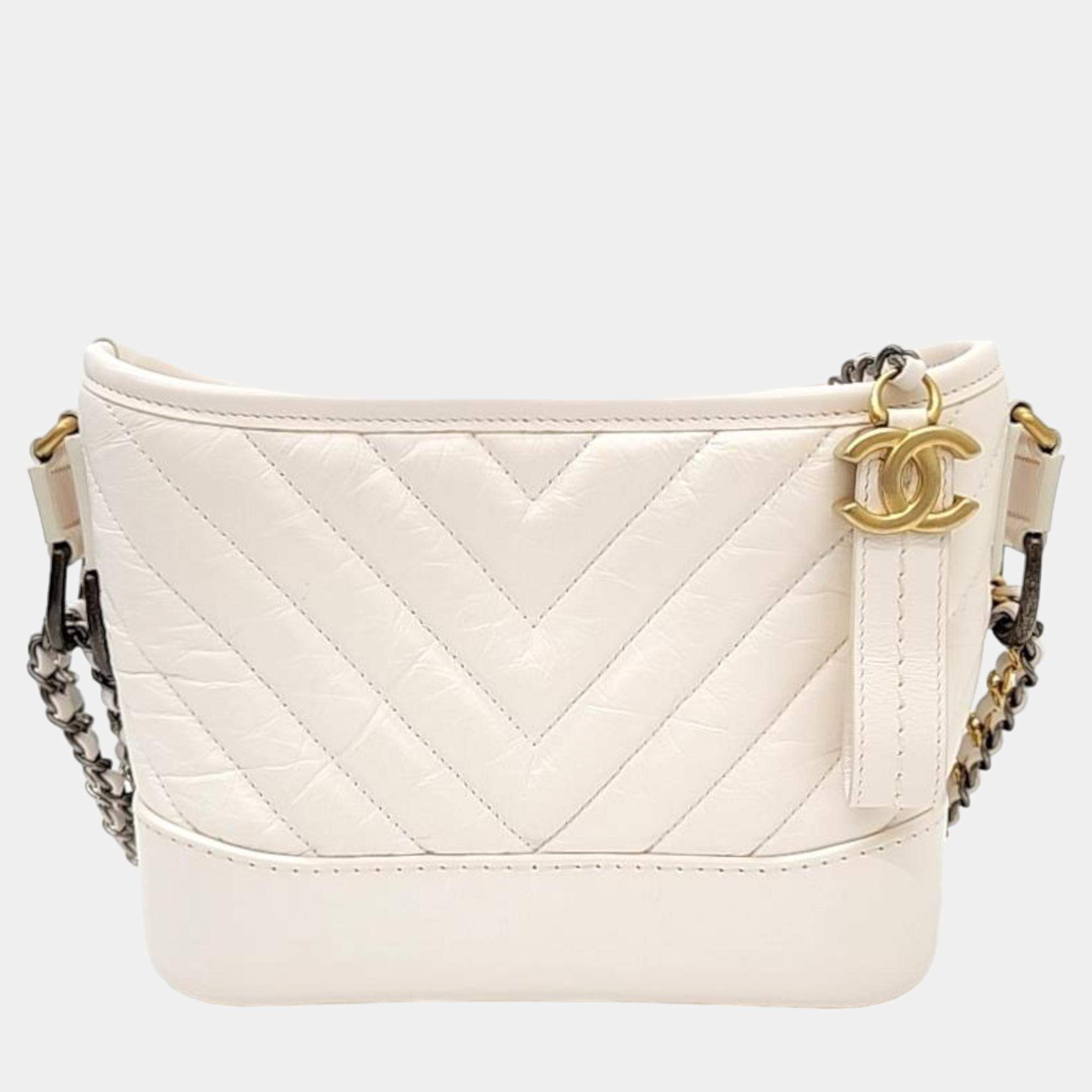 Chanel Gabrielle Chevron Hobo Bag Small