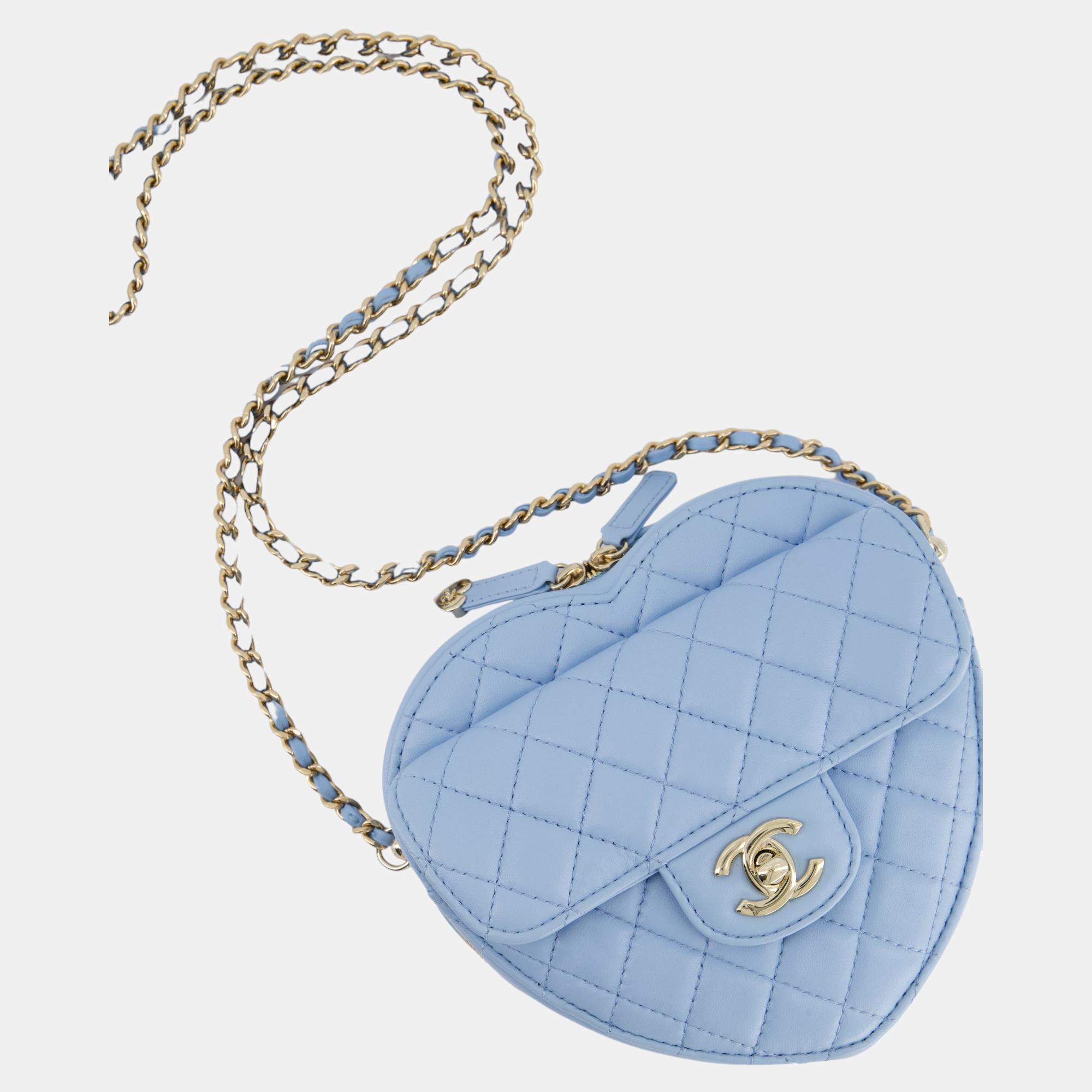 Chanel round classic online chain clutch