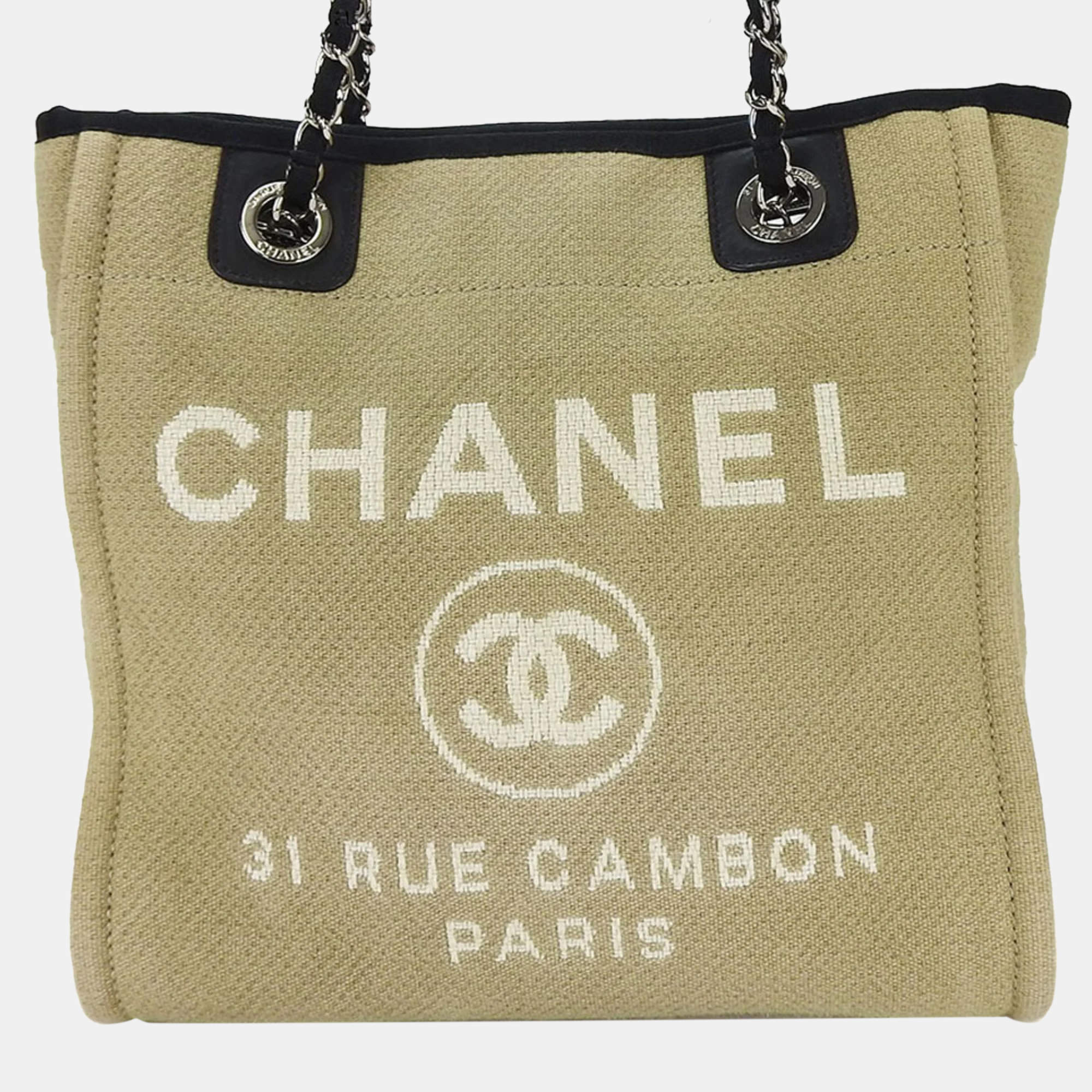 Chanel  Canvas  Deauville Totes