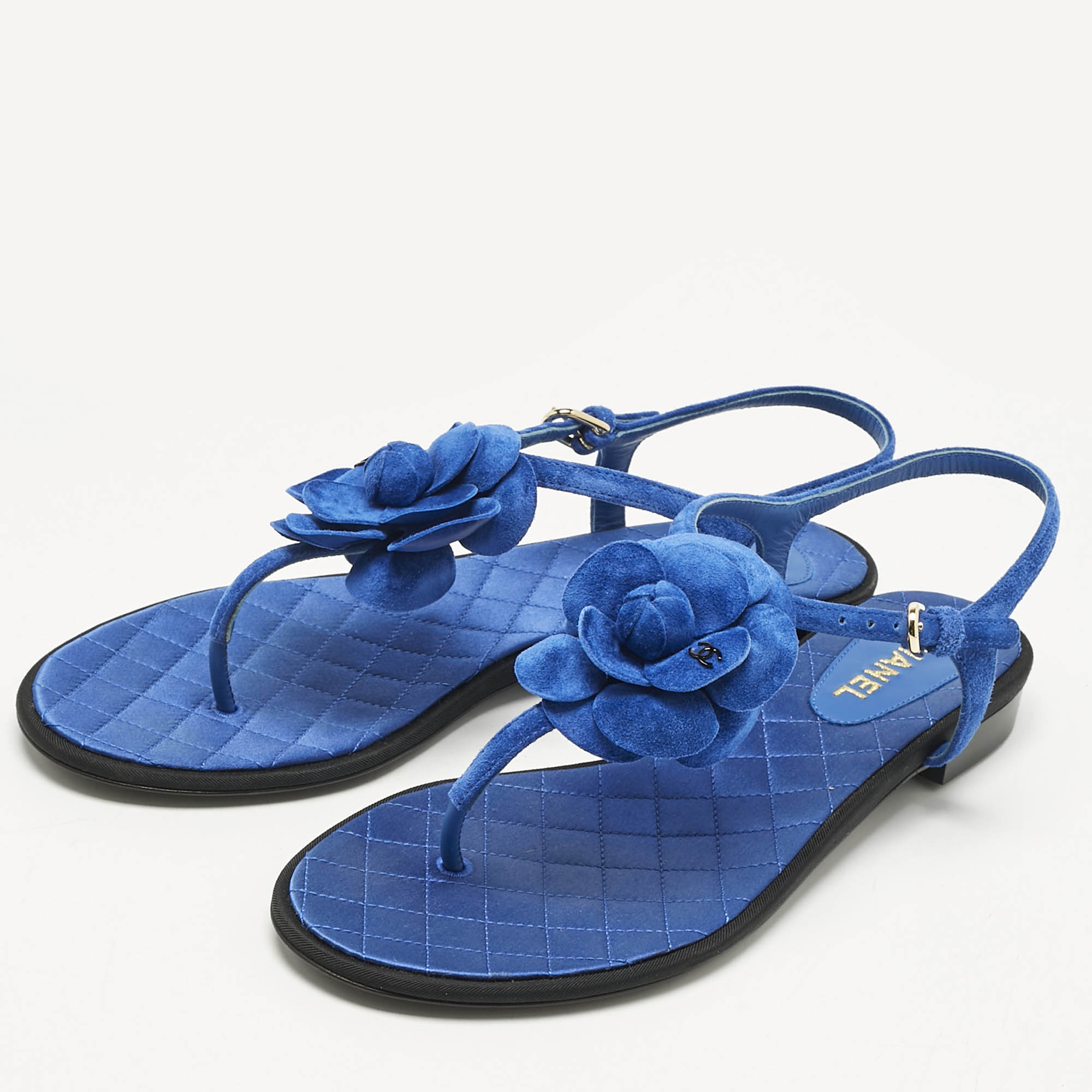 CHANEL フラワー装飾 ミュール 35 CHANEL フラワー装飾 ミュール 35