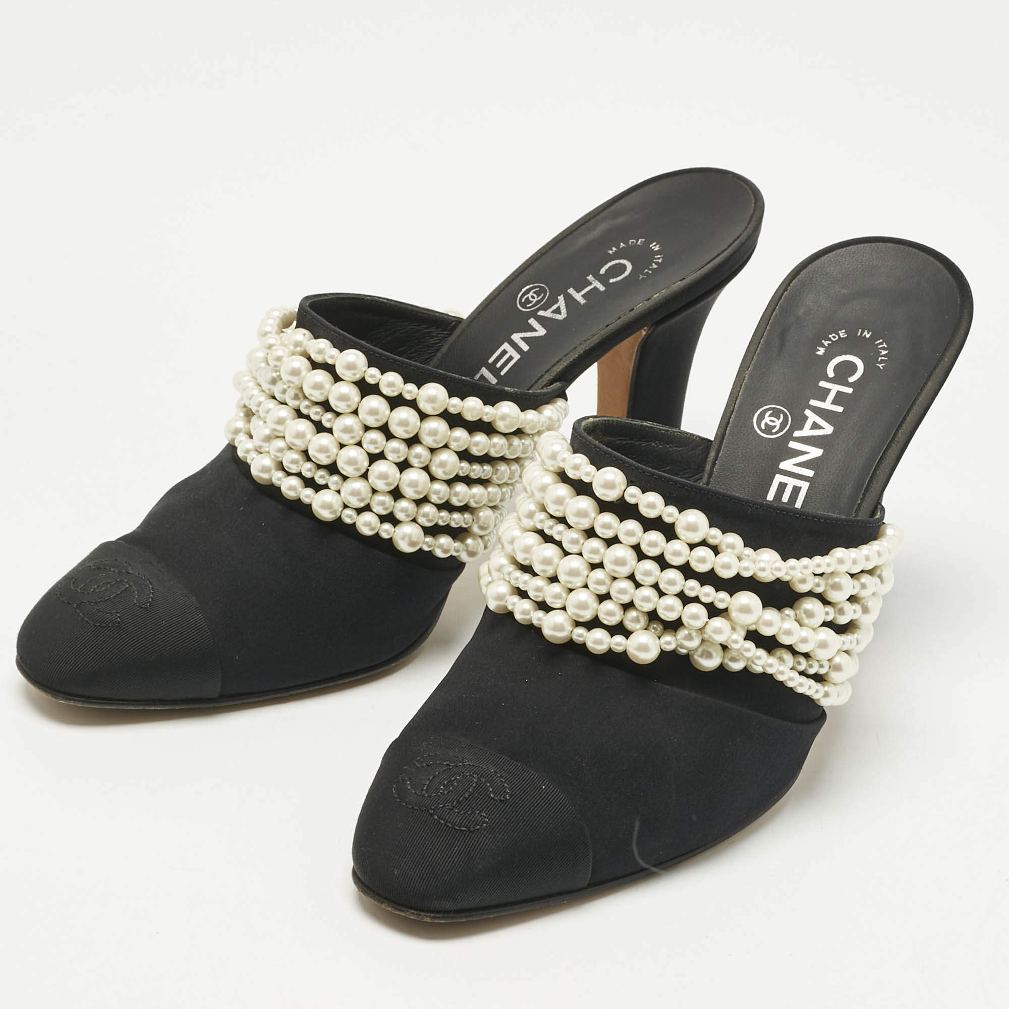 CHANEL グレー キャンバス ミュール ミニボストンバッグ スポーツライン キルティング キャンバス