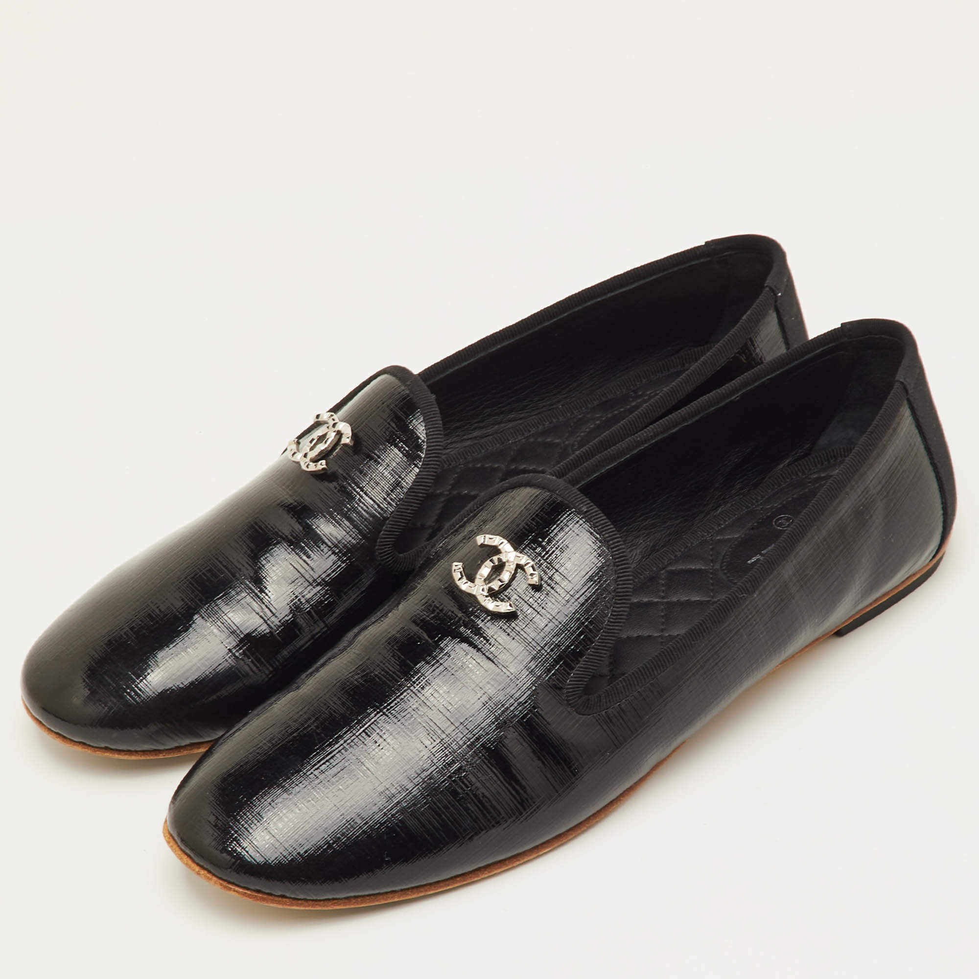 last sale CHANELローファー luxury-women-chanel-used-shoes