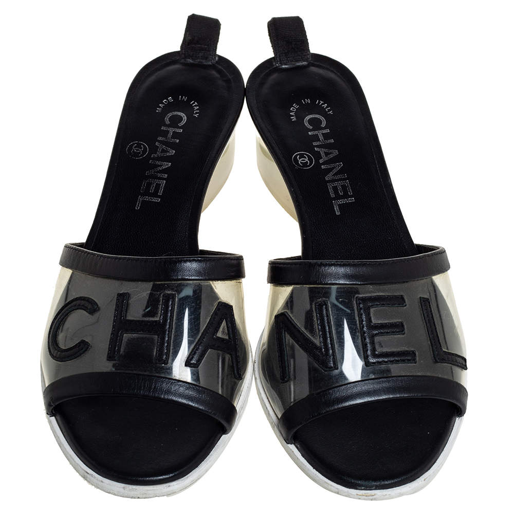 Chanel pvc sandals on sale 219