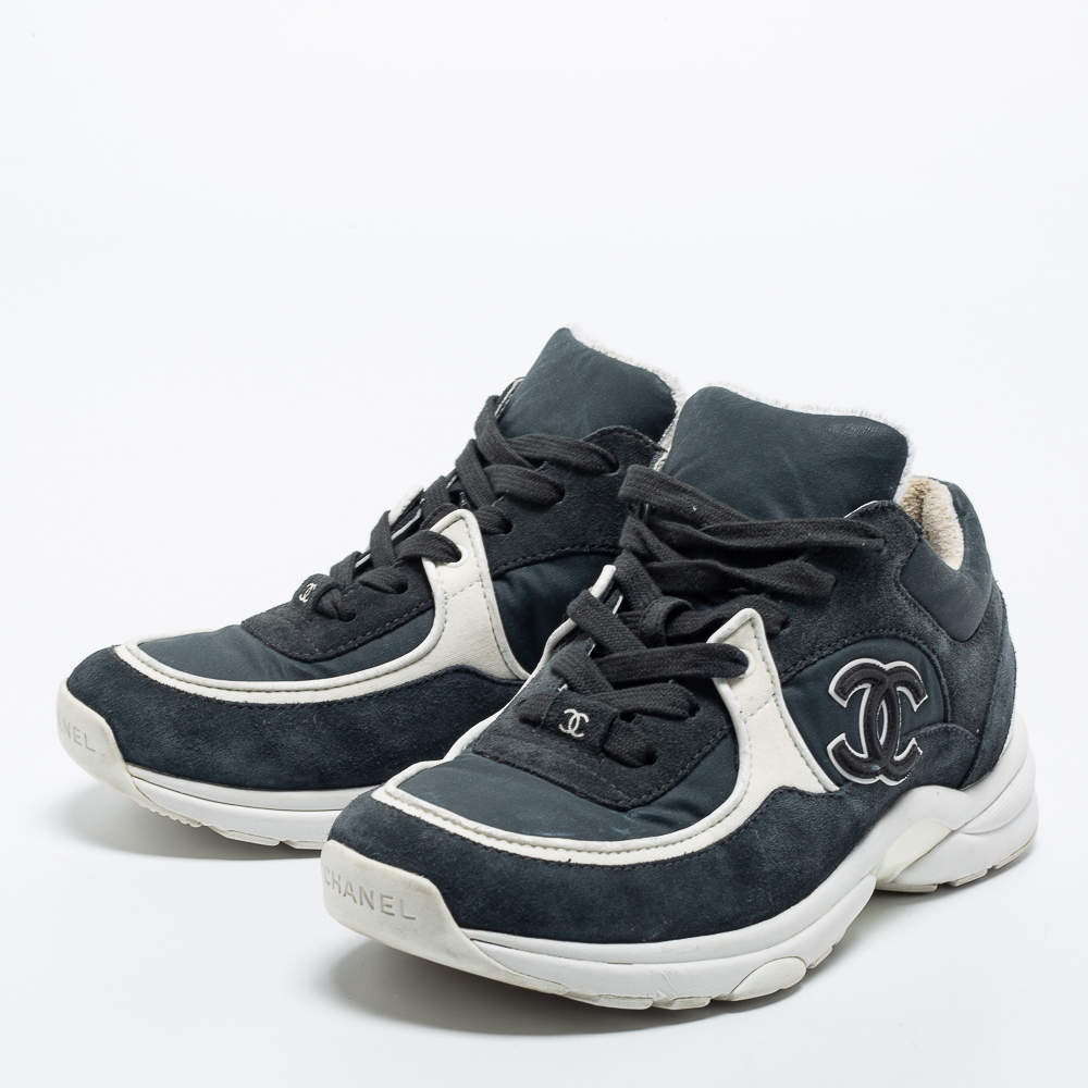 Trainers Chanel White size 37 EU in Suede - 34488667