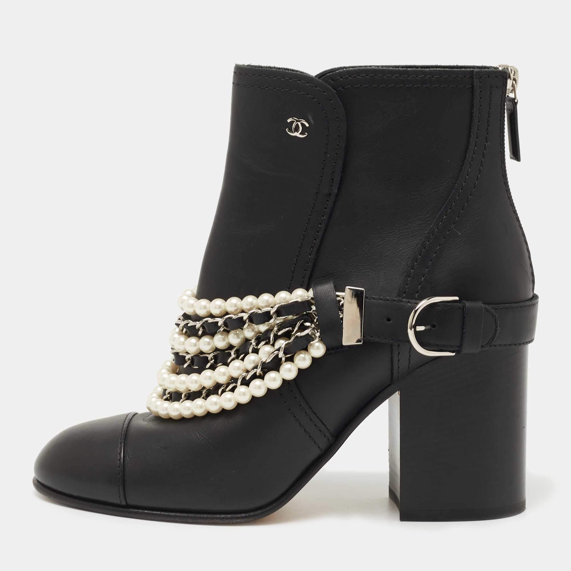 chanel ankle boots 40