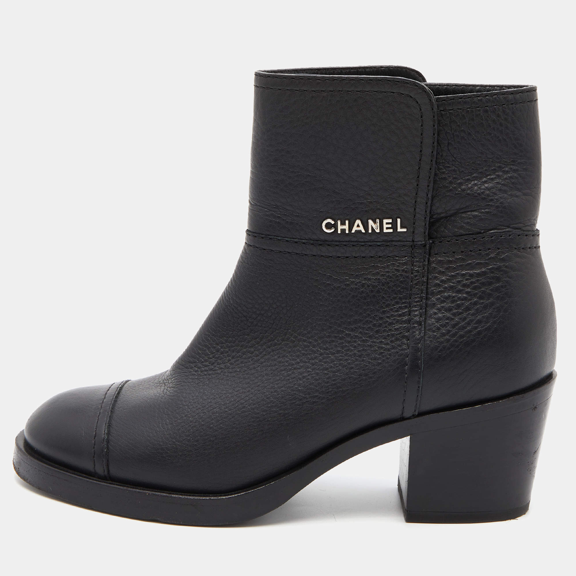 chanel chain boots