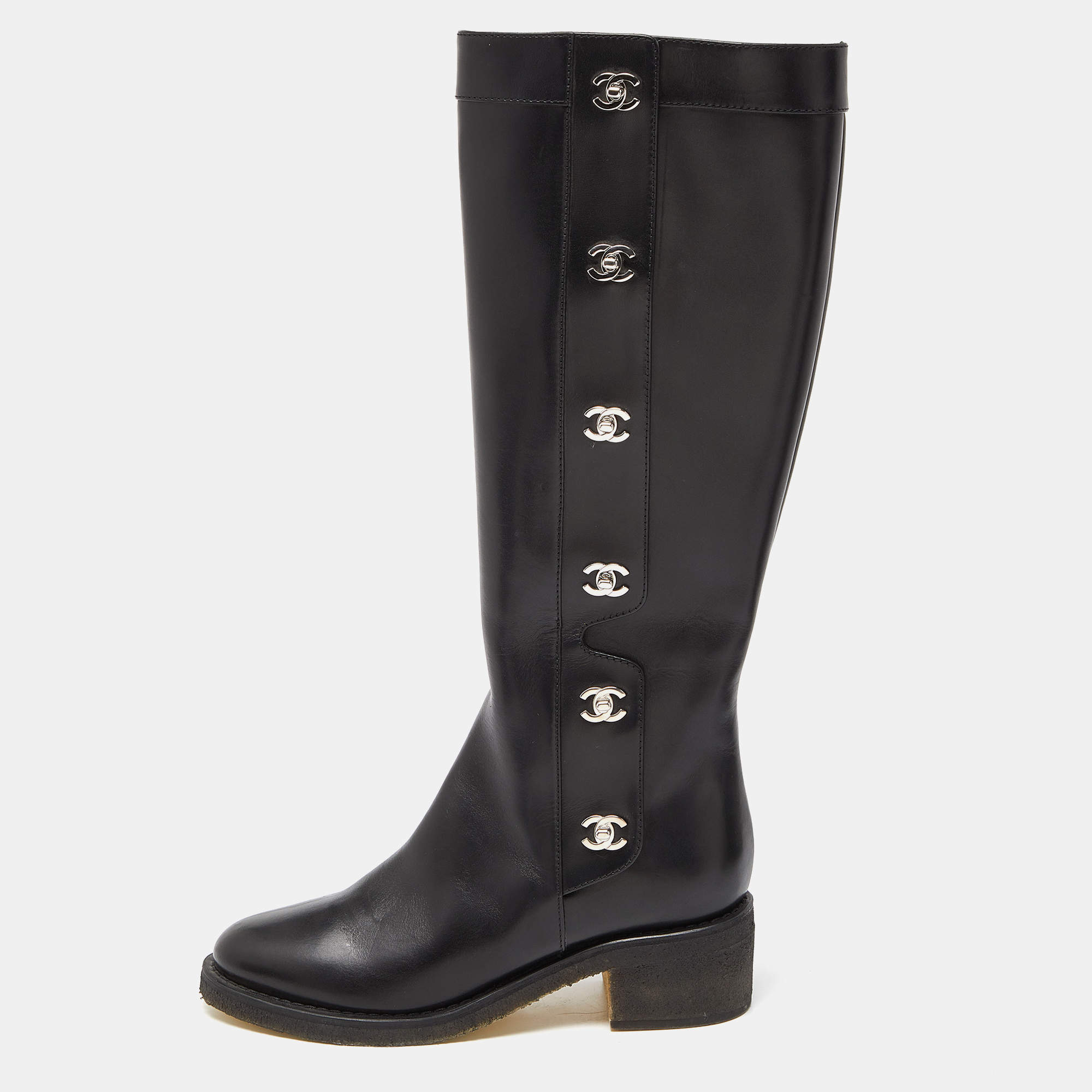 Chanel high clearance boots