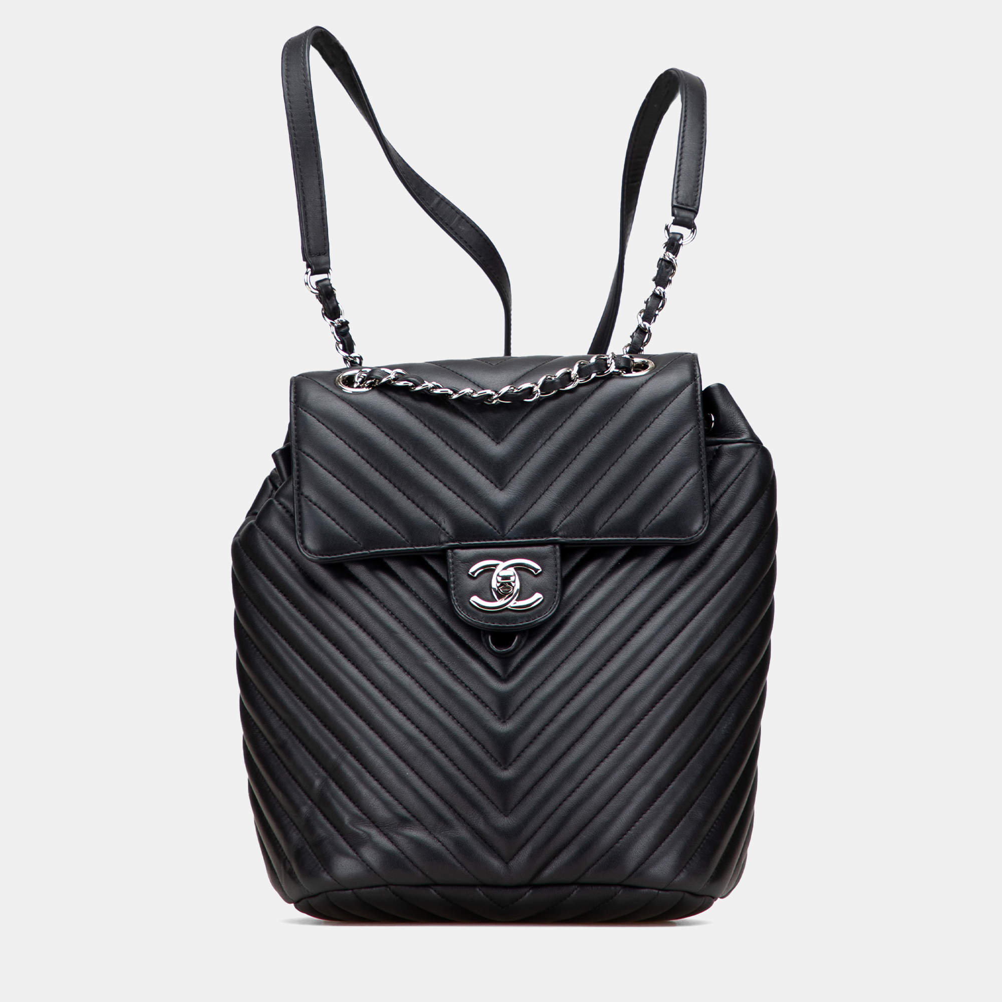 مملوكة مسبقًا Chanel Mini Chevron Calfskin Urban Spirit Backpack