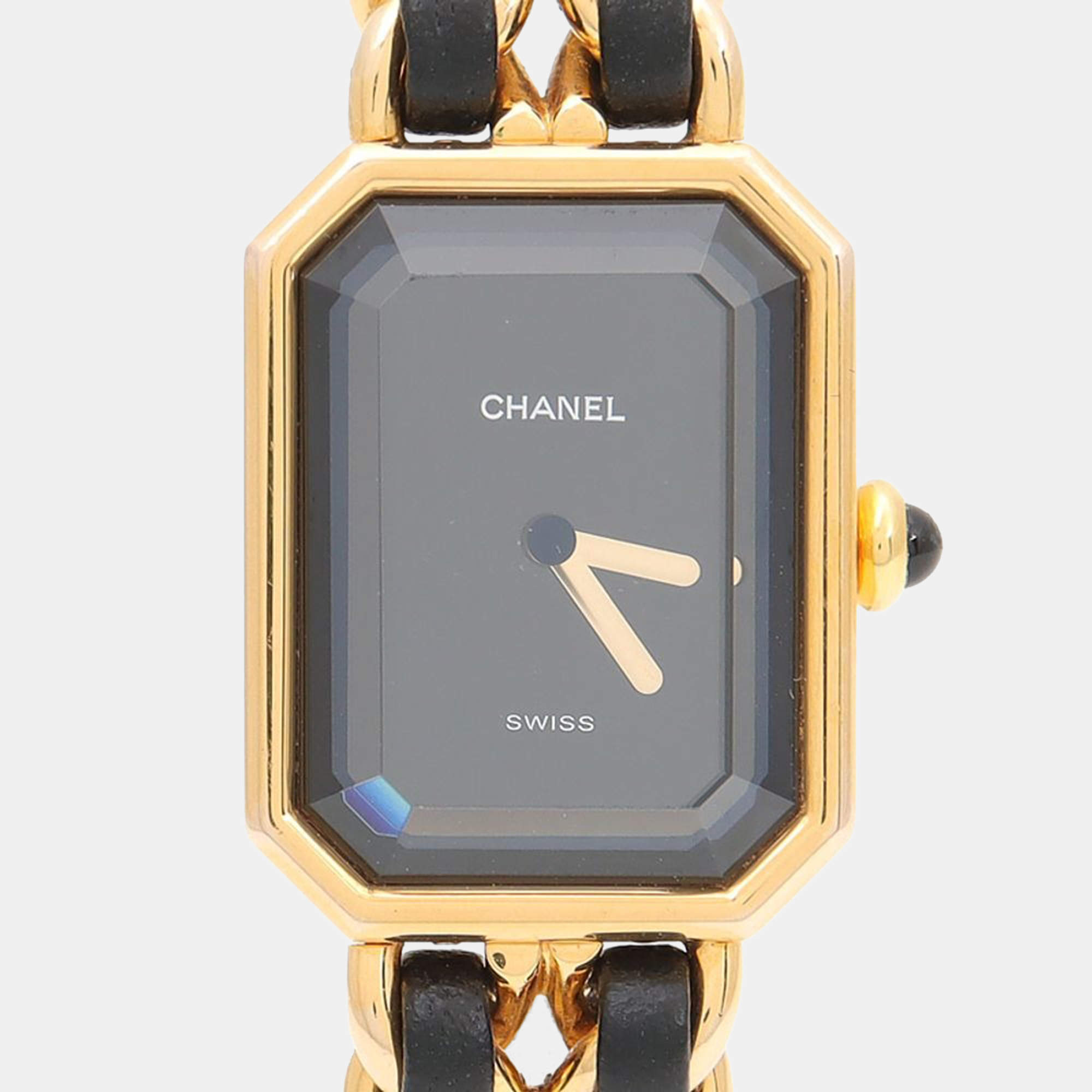Pre Owned Chanel Premiere Quartz Gold Plated Stainless Steel Women's Wristwatch 20 mm