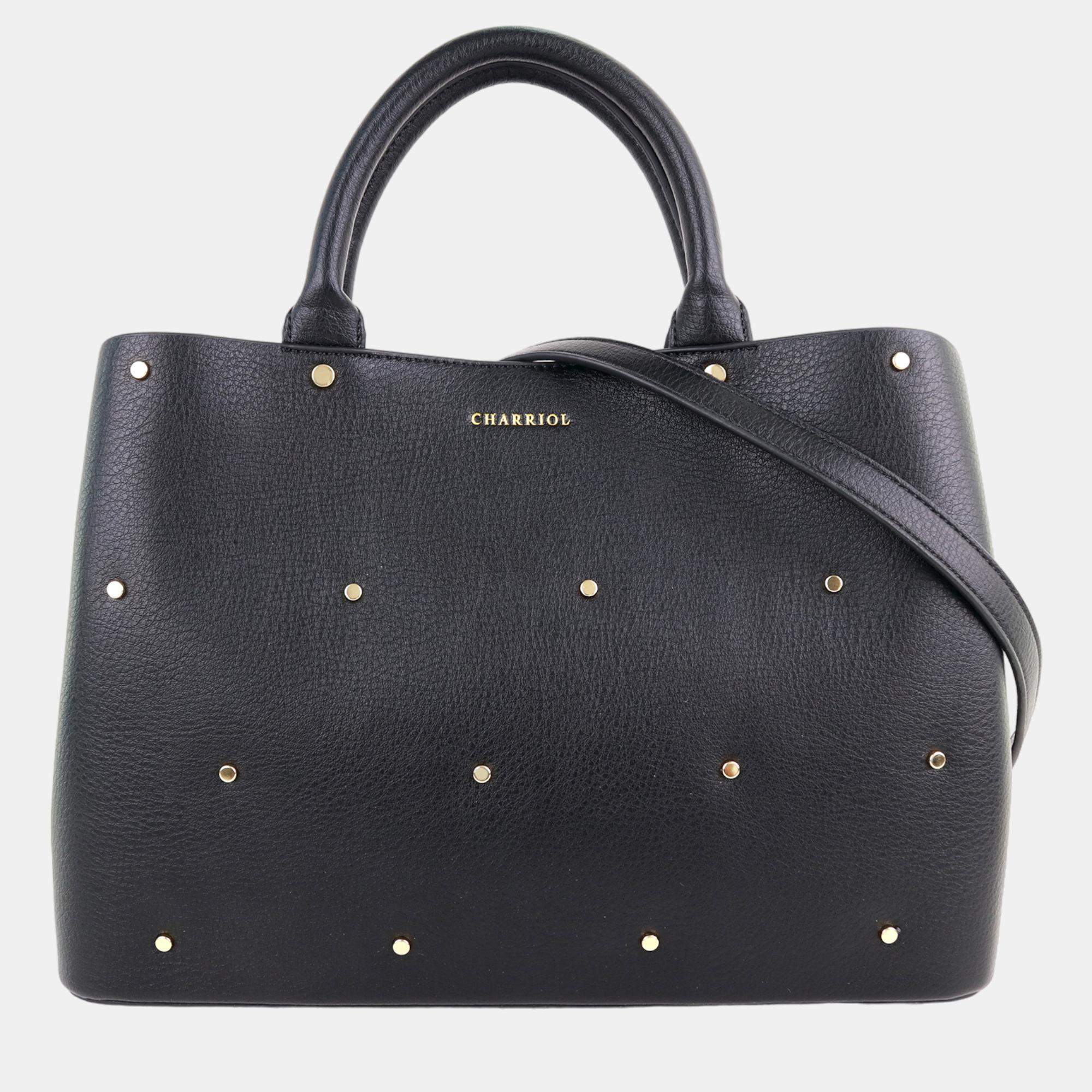 Pre Owned Charriol Red Leather Coralie Handbag