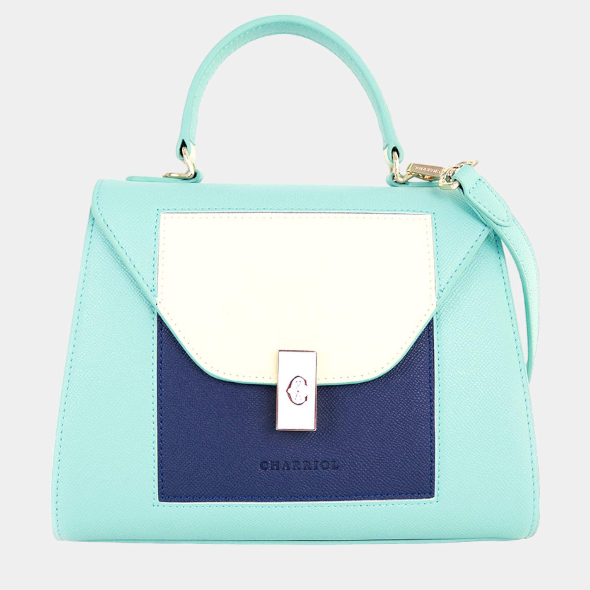 Pre Owned Charriol Blue & Navy Leather LE REVE Handbag