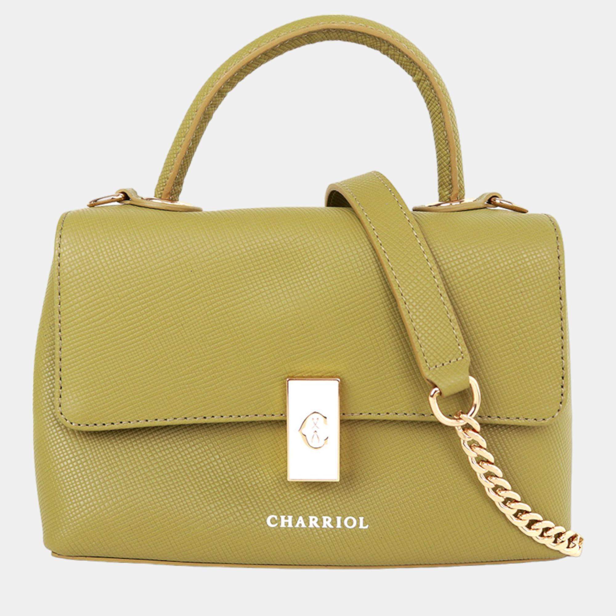 Pre Owned Charriol Grey Leather LE REVE Handbag