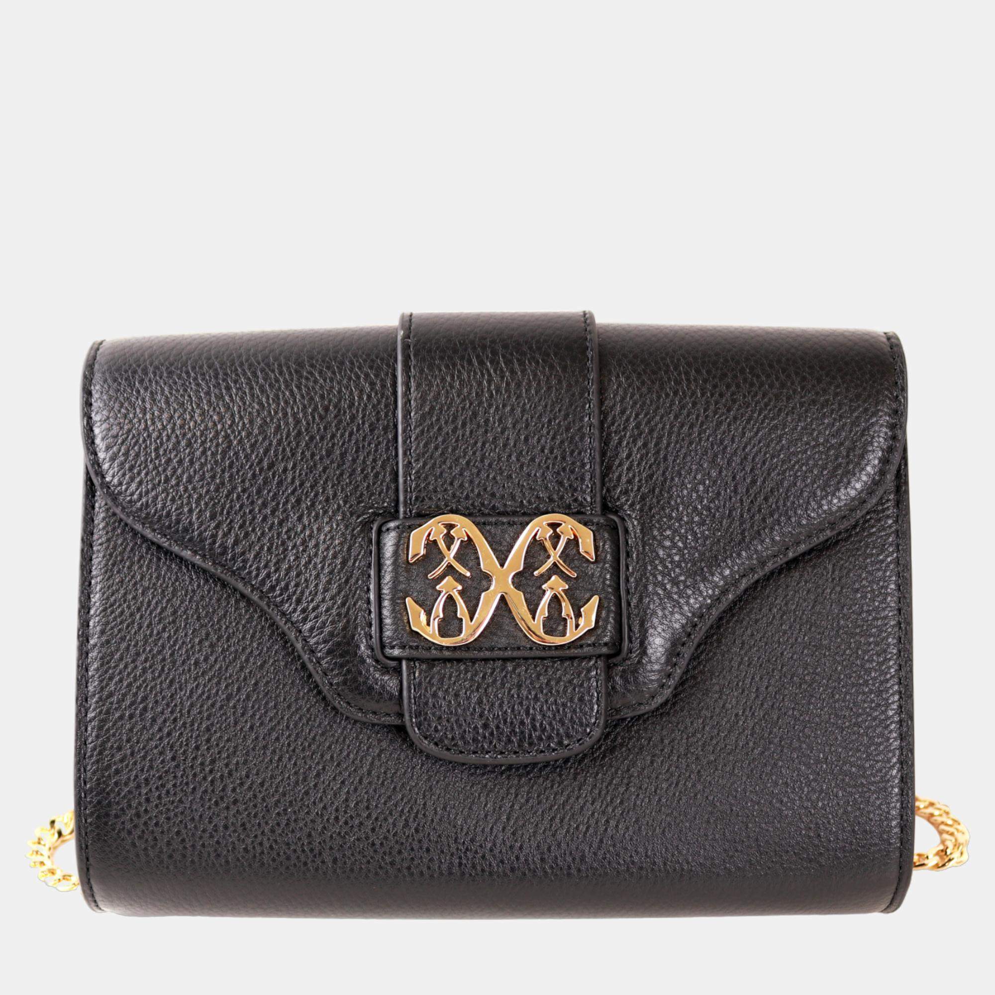 Pre Owned Charriol Black Leather MARIE OLGA Crossbody