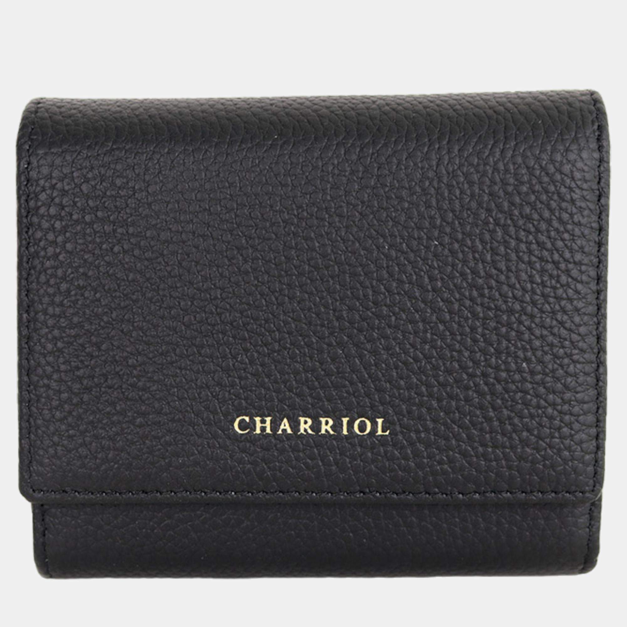 Pre Owned Charriol Black Leather  Wallet