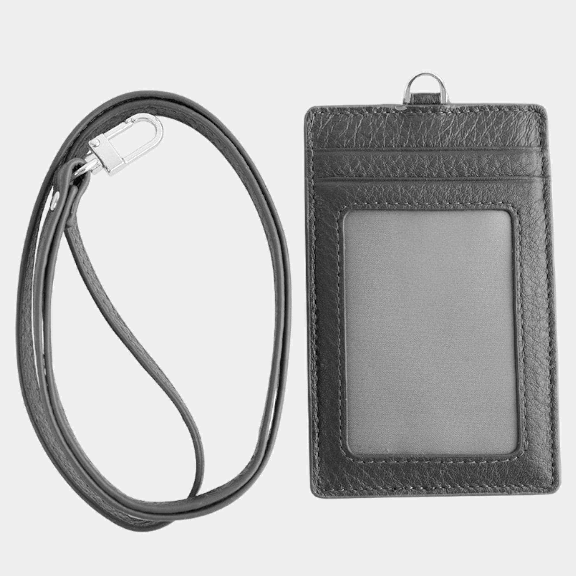 Pre Owned Charriol Grey Leather  Card Holders