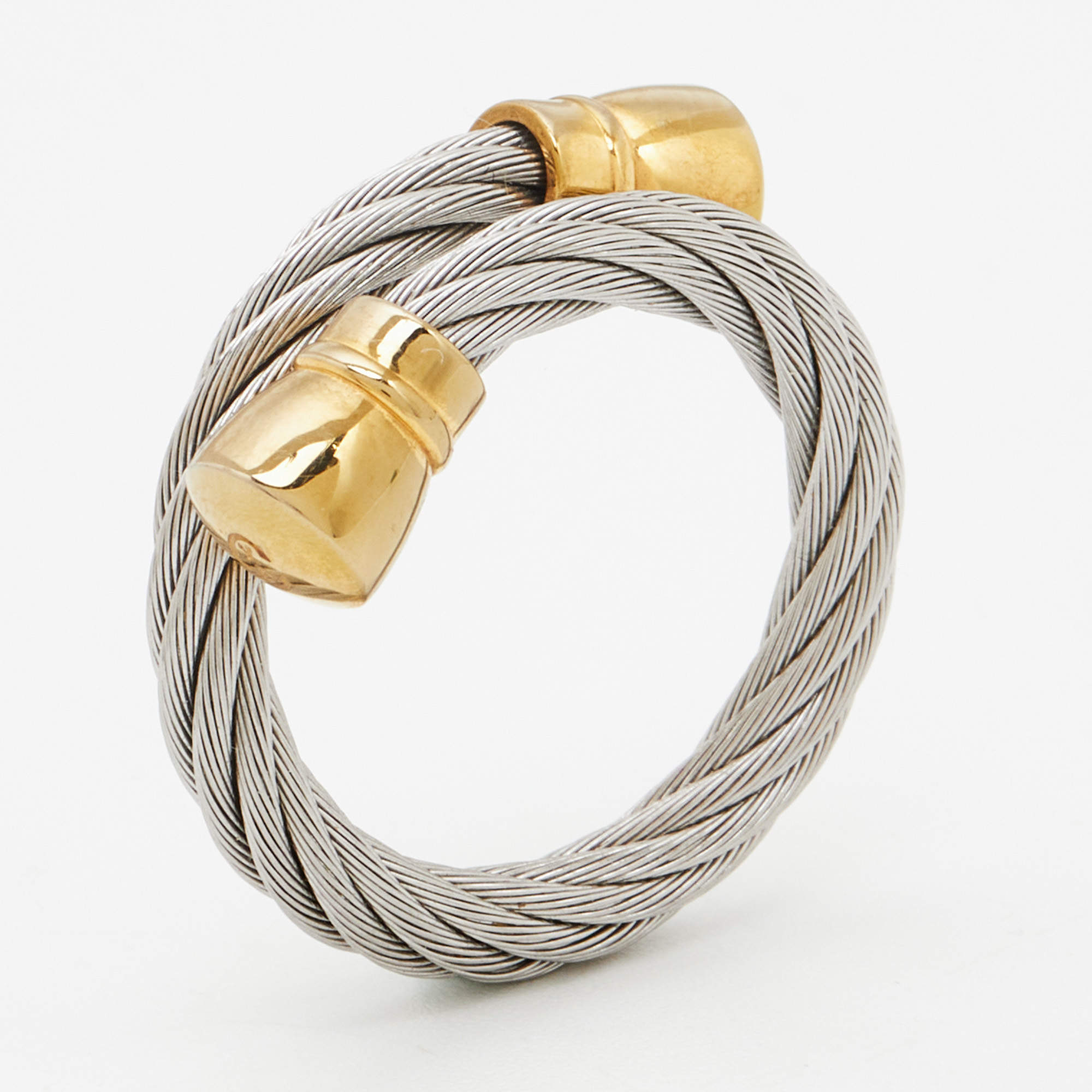 Pre Owned Charriol Two Tone Ring Size 50