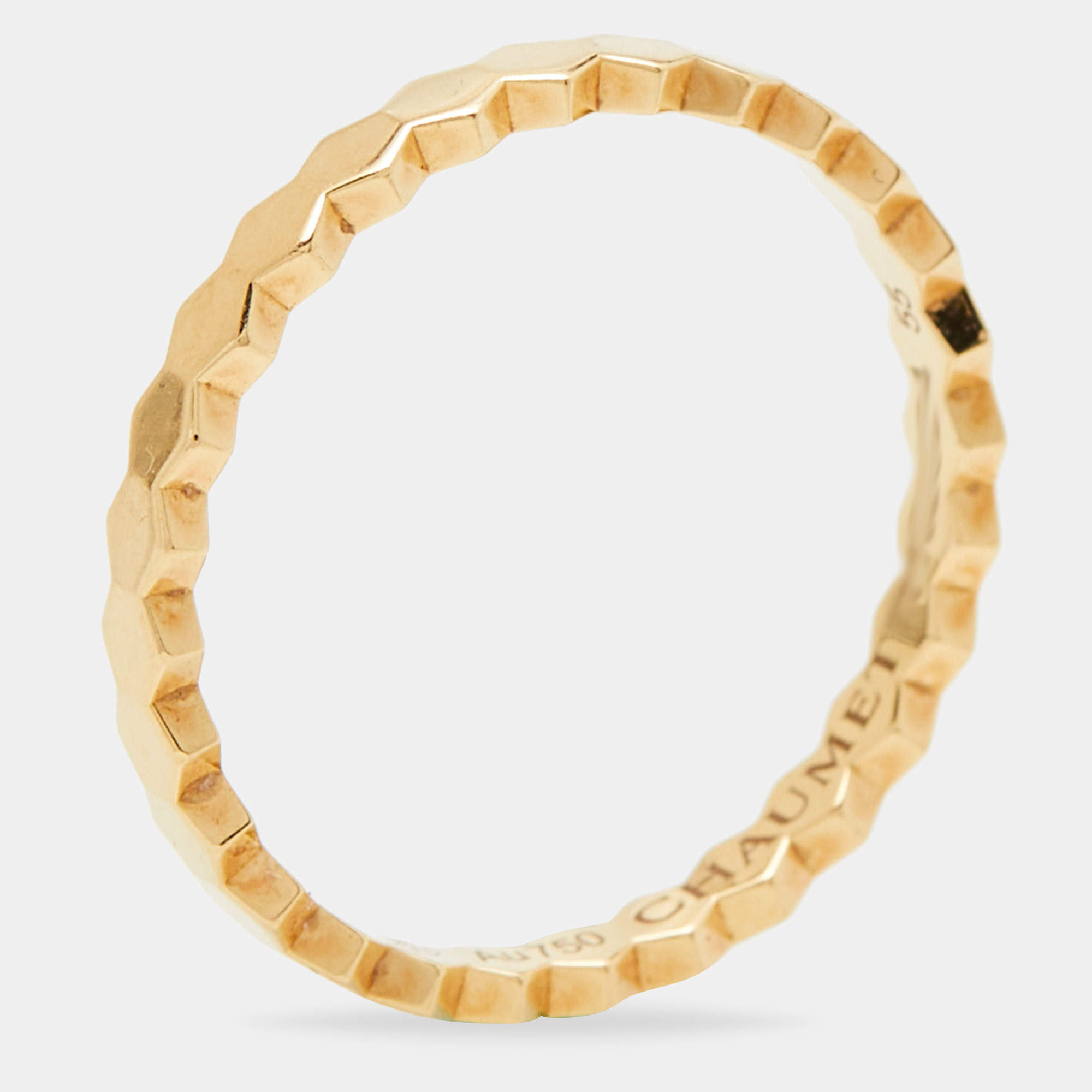 Chaumet Bee My Love 18k Yellow Gold Ring Size 55