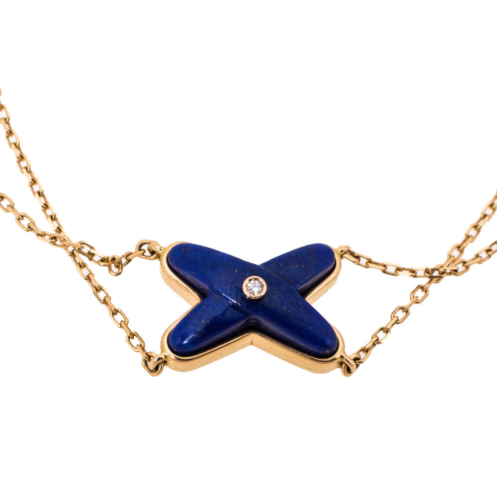 مزيج متزامنة خطر  Chaumet Jeux de Liens Diamond Lapis Lazuli 18K Rose Gold Bracelet Chaumet |  TLC