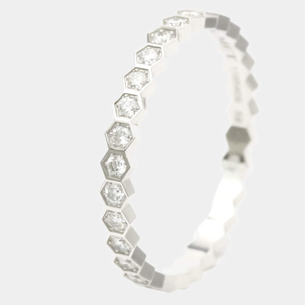 Chaumet Bee My Love 18K White Gold Diamond Ring EU 58