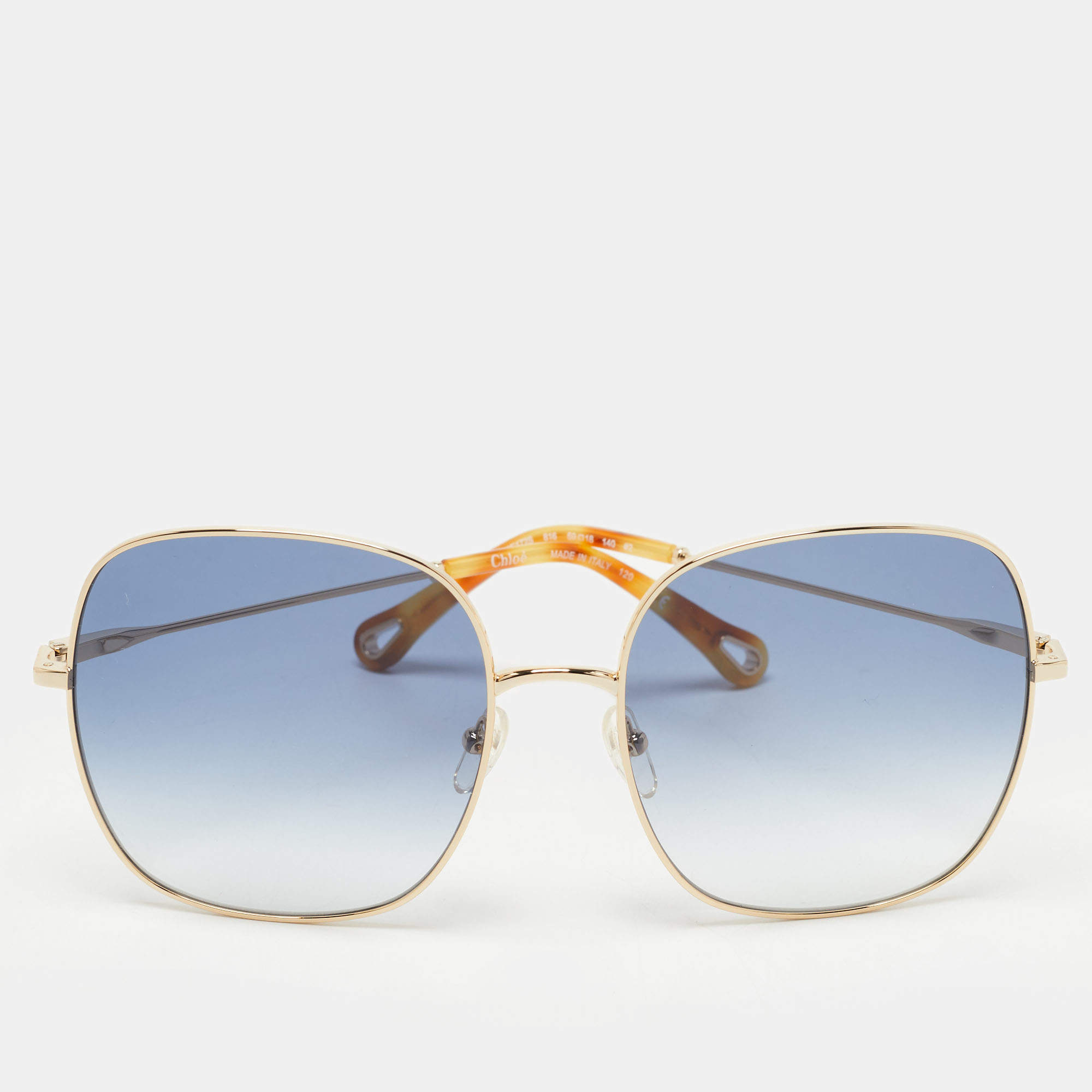 Pre Owned Chloe Blue CE17S Oversized Sunglasses