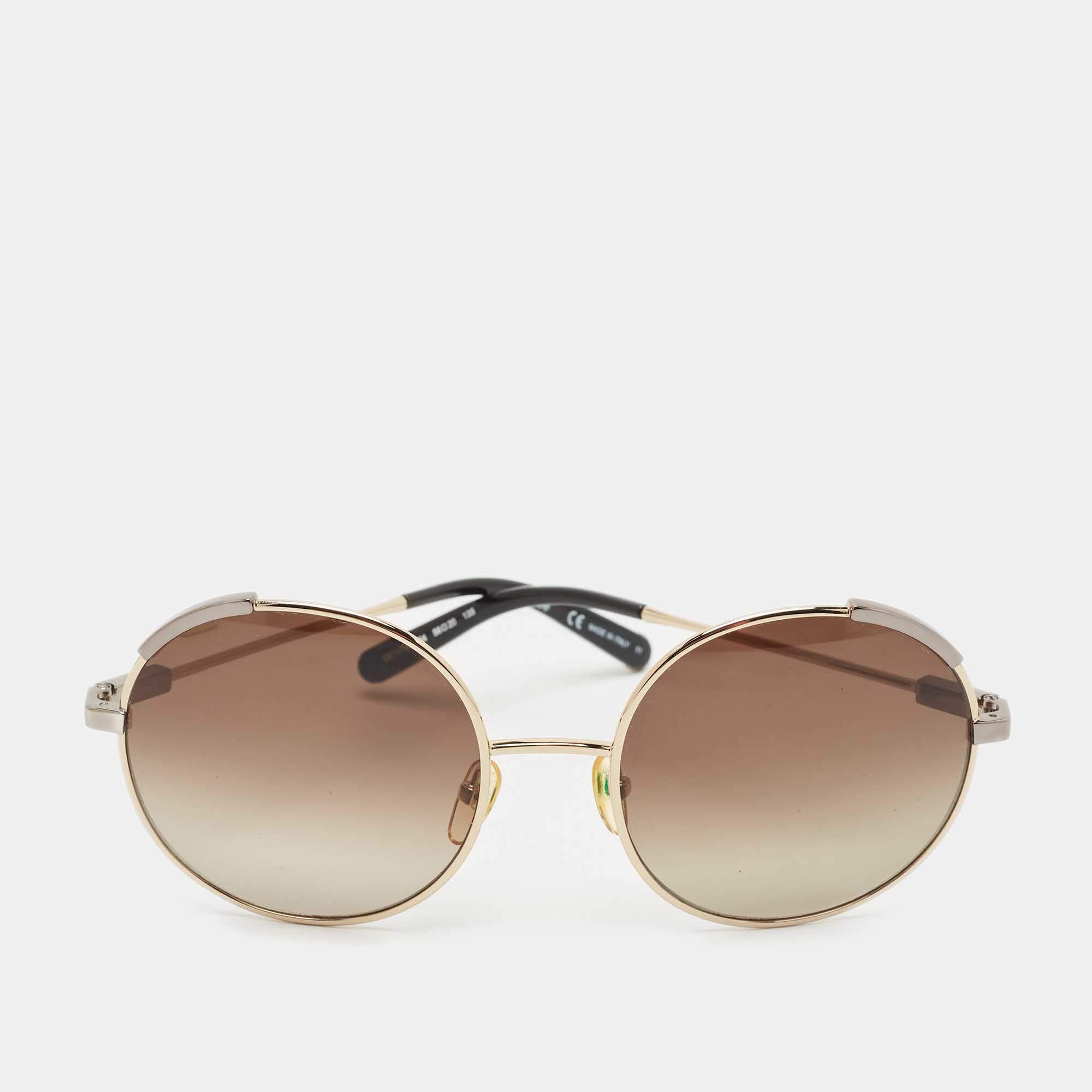 Chloé Brown Gradient CE117S Round Sunglasses
