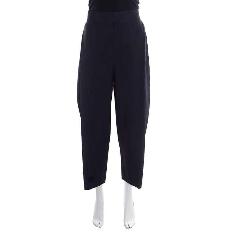 Pre Owned Chloe Ultra Marine Pleat Detail High Waist Culottes S
