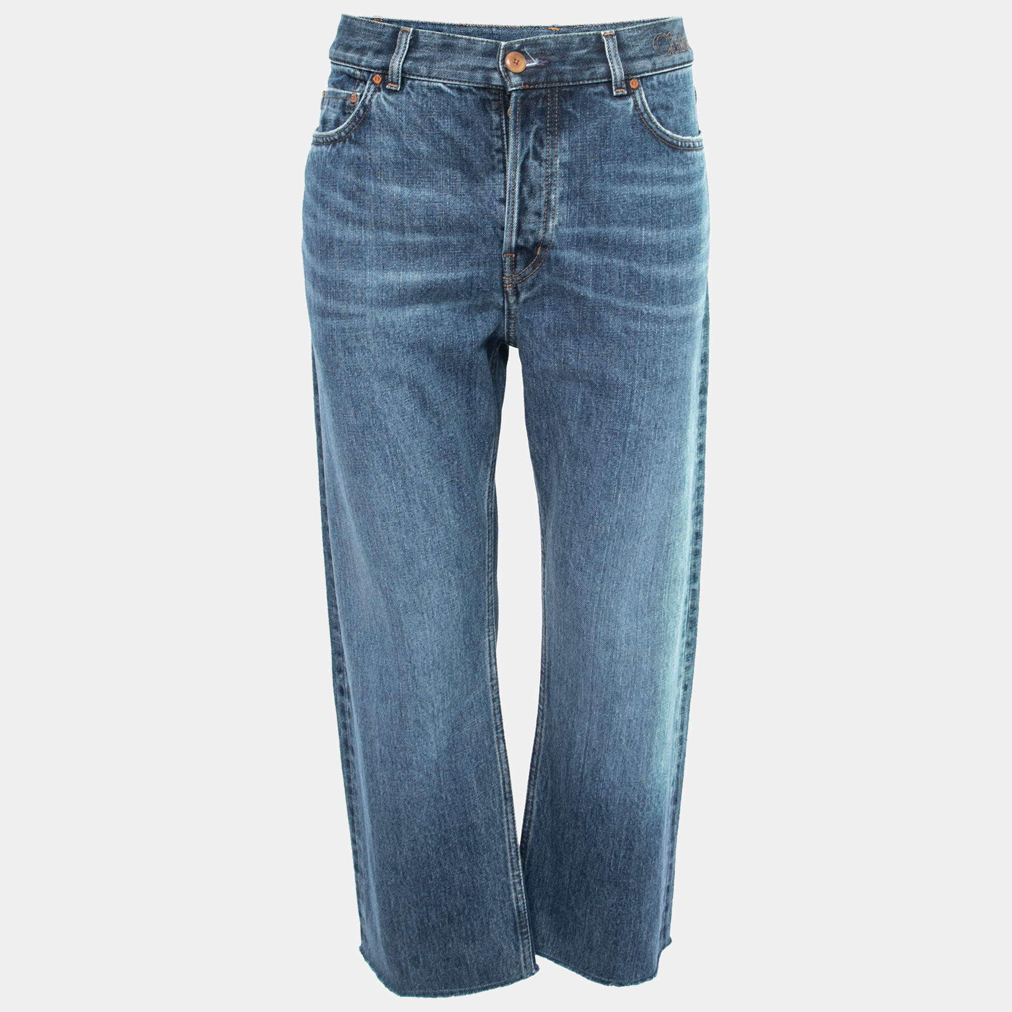 Chloe Blue Denim Straight-Leg Semeru Jeans M Waist 29"
