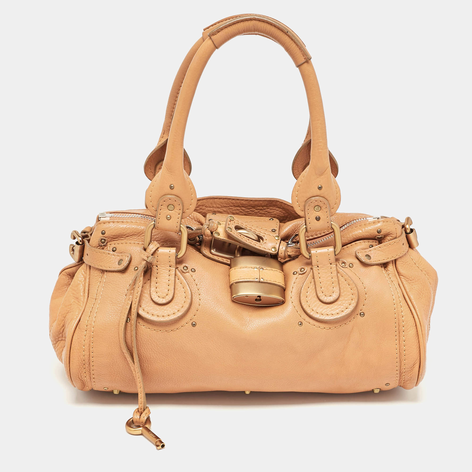 Chloe Brown Leather Medium Paddington Satchel