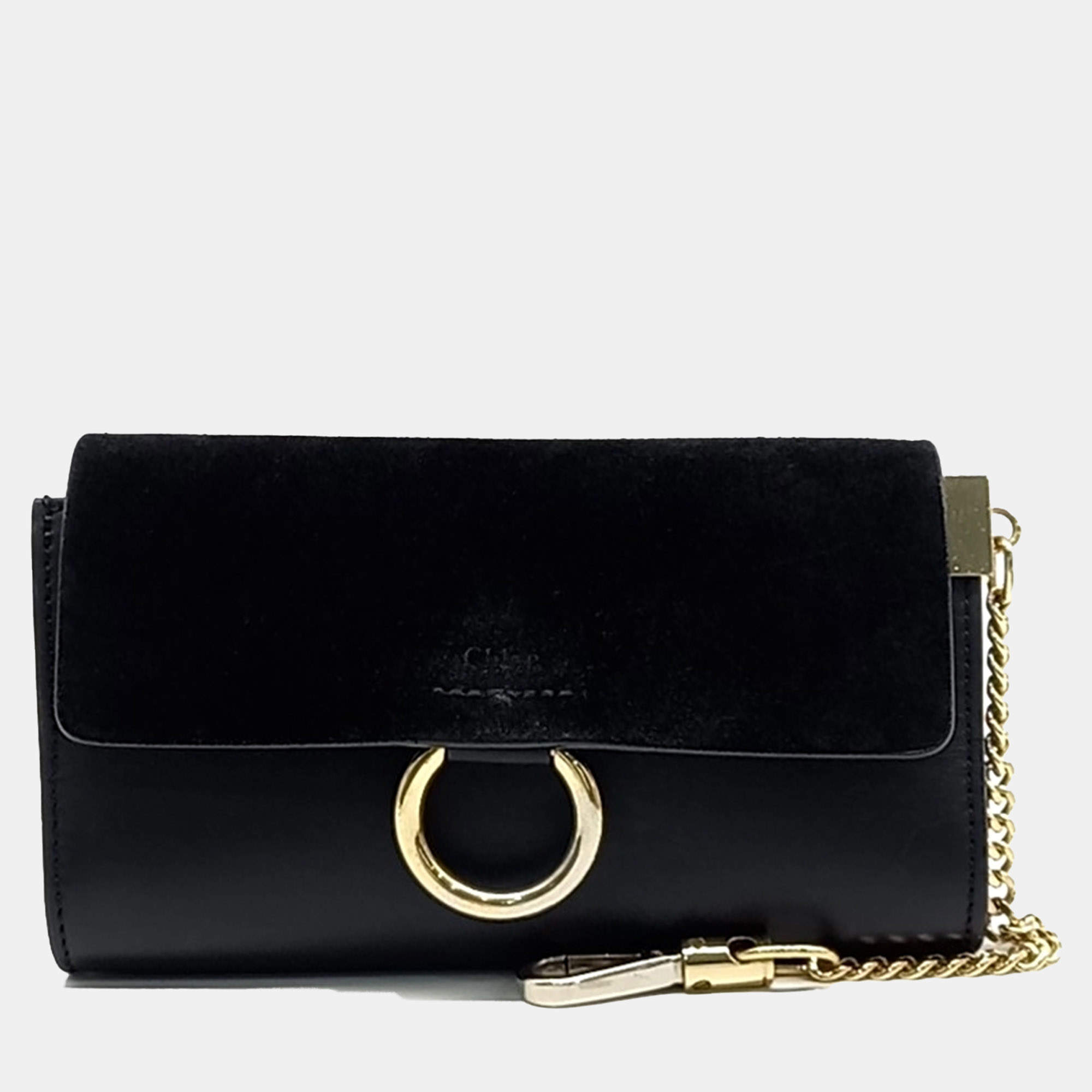 Chloe Black Canvas and Leather Payback Mini bag