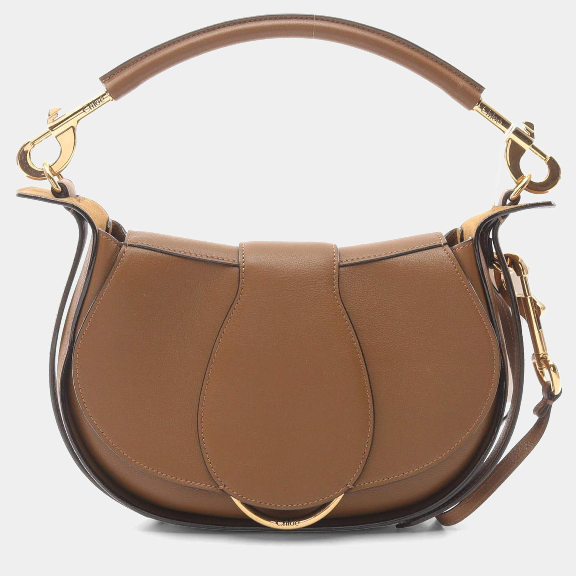 Pre Owned Chloe Ride Brown Leather Shoulder Bag