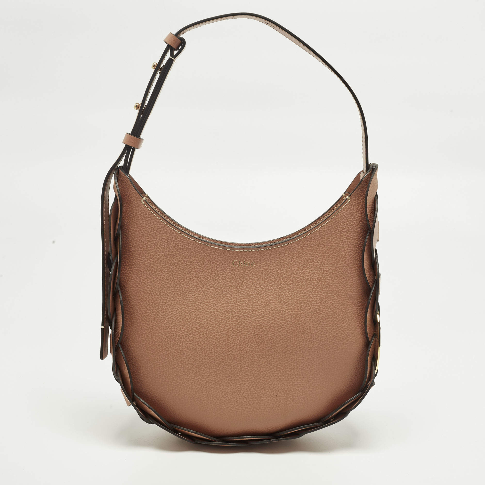 مملوكة مسبقًا Chloe Darryl Small Peach Leather Hobo