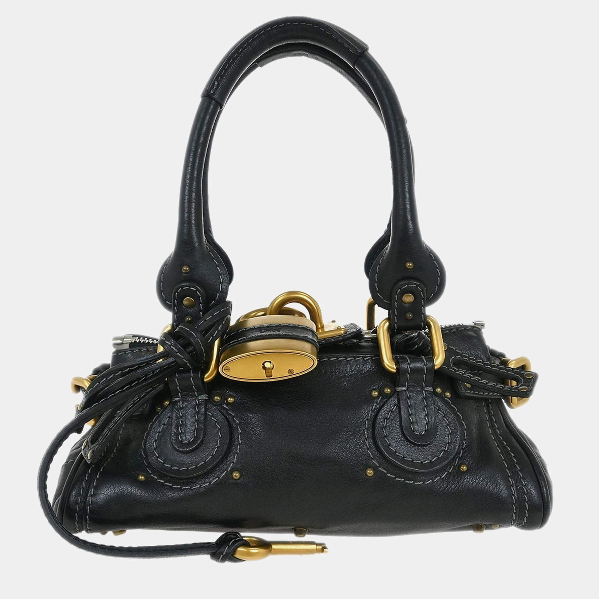 مملوكة مسبقًا Chloe Black Paddington Mini Handbag