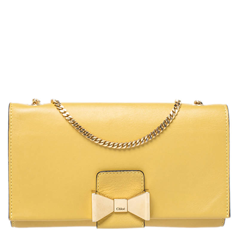 chloe yellow purse