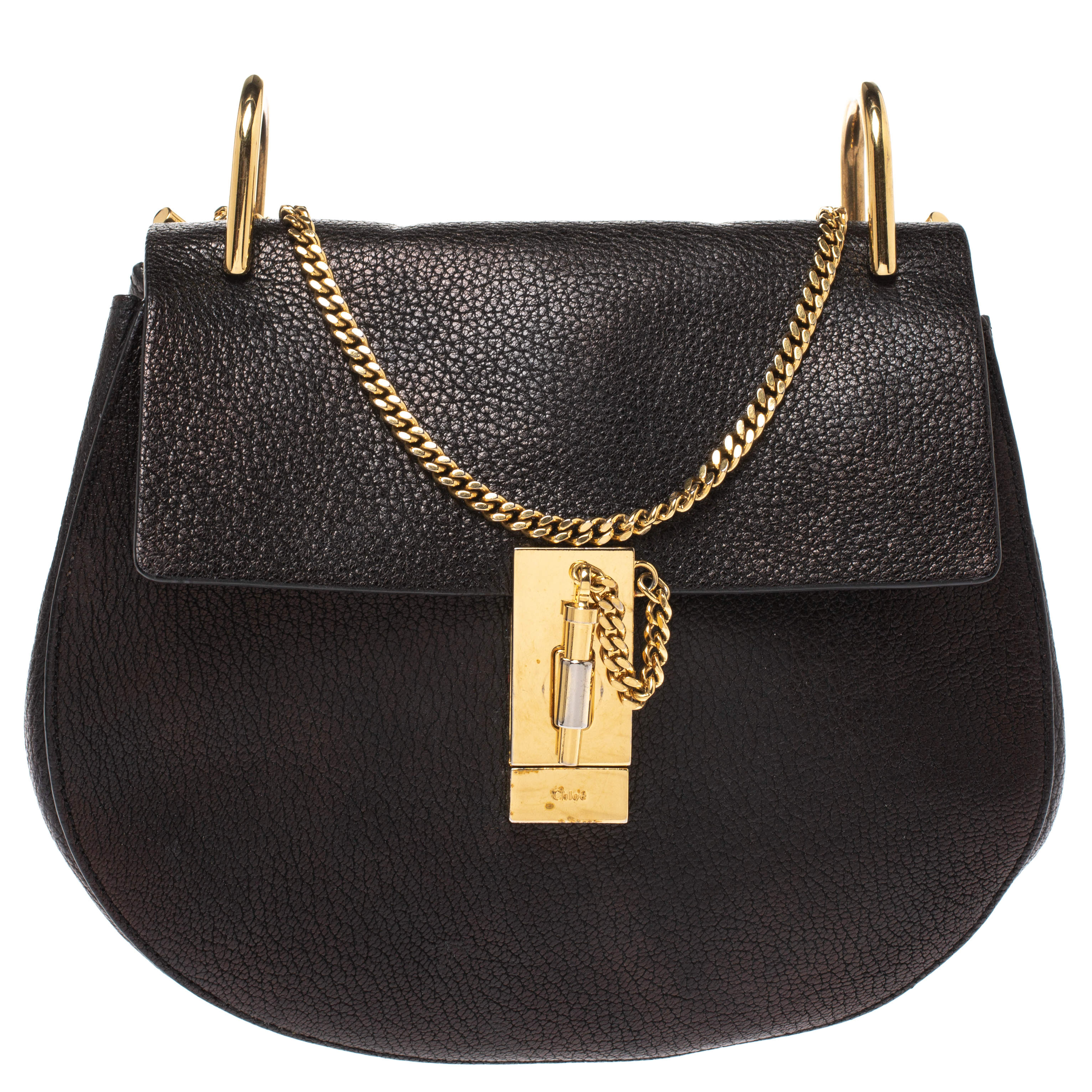Chloe Black Leather Medium Drew Shoulder Bag Chloe | The Luxury Closet