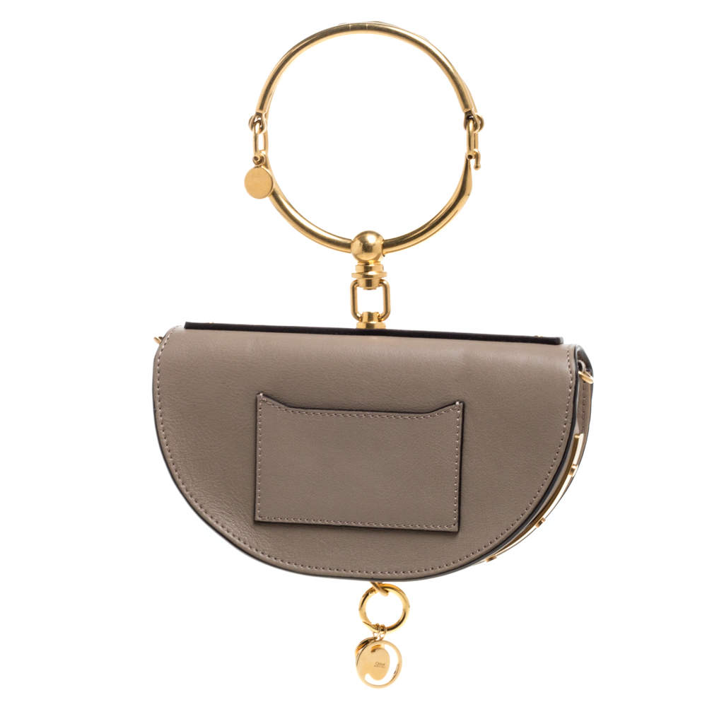Bracelet nile leather crossbody bag Chloé White in Leather - 27567445