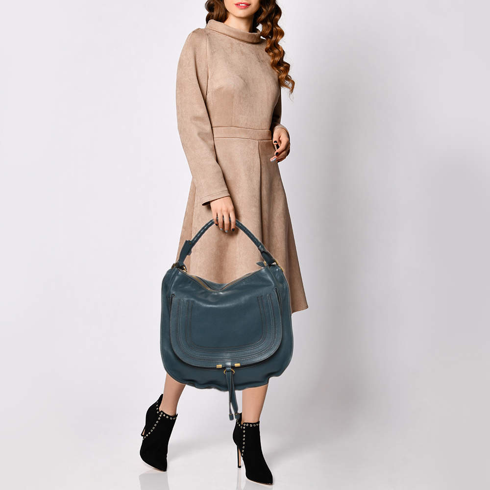 Chloe marcie best sale hobo leather handbag