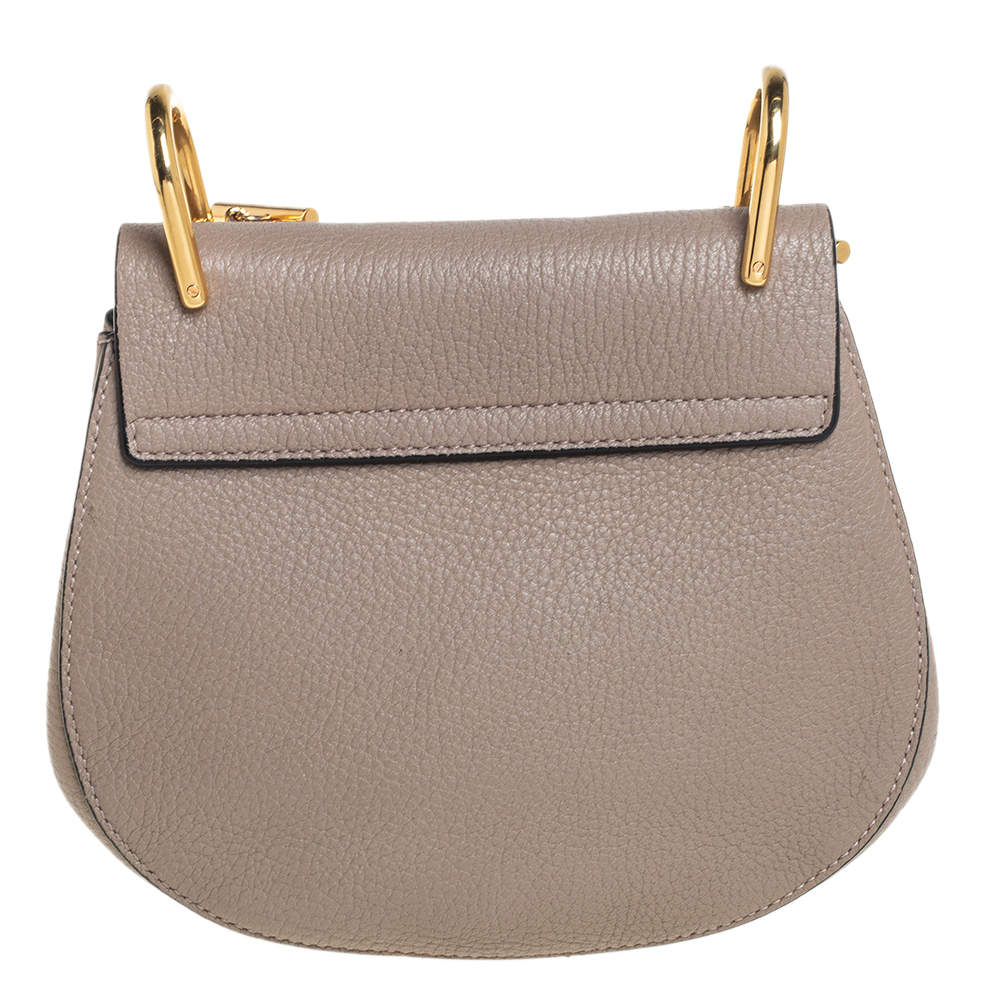 Chloe Beige Leather Small Drew Chain Crossbody Bag Chloe | The Luxury Closet