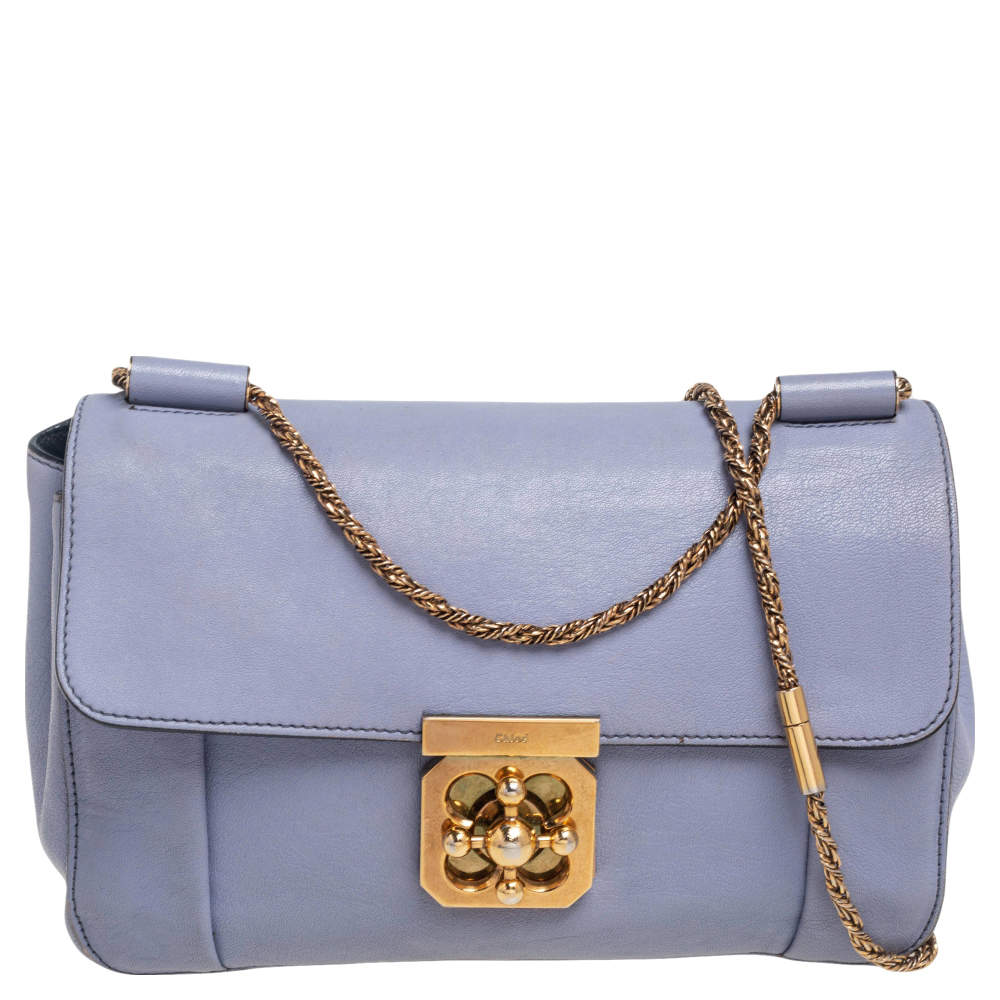 Chloe Lavender Leather Medium Elsie Shoulder Bag Chloe | TLC