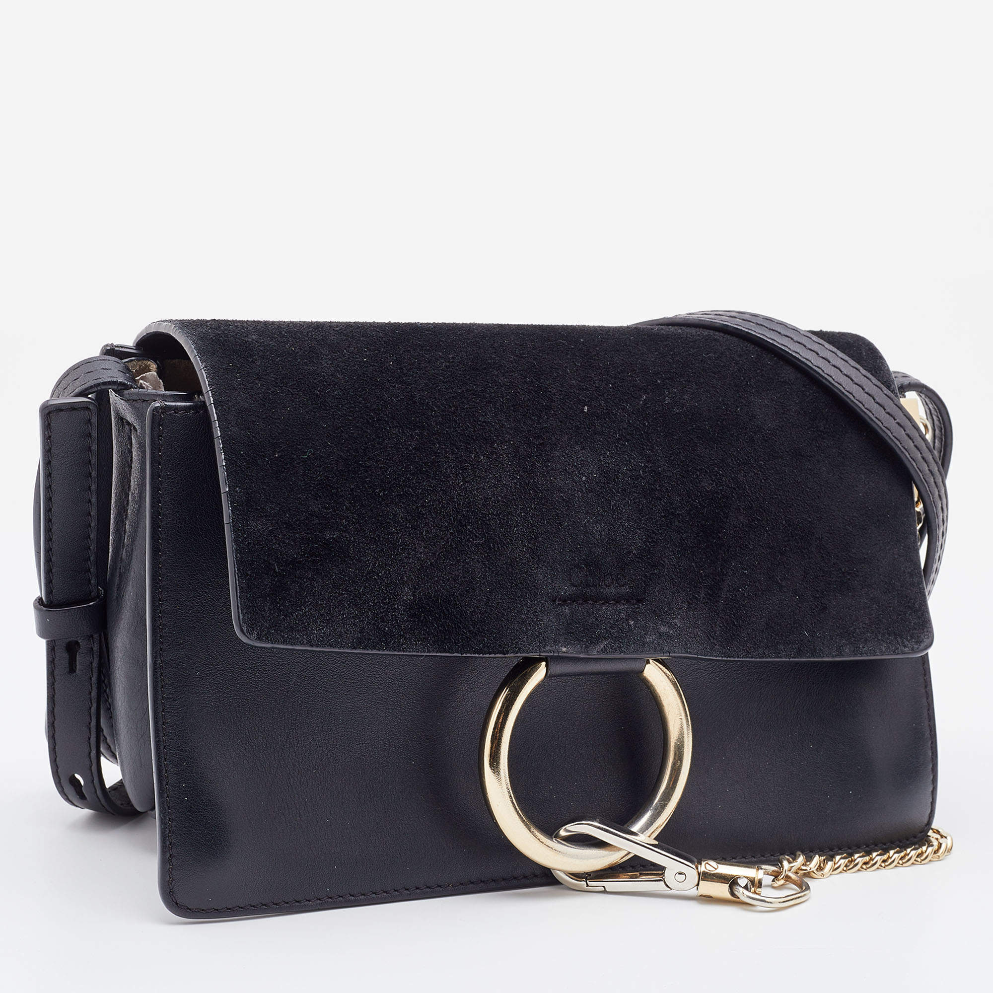 Chloé Black Faye Small Leather Bracelet Bag - Farfetch