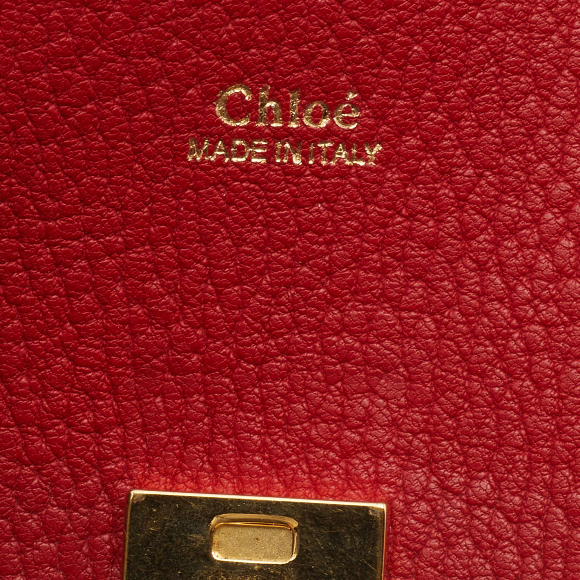 Leather crossbody bag Chloé Red in Leather - 28852750