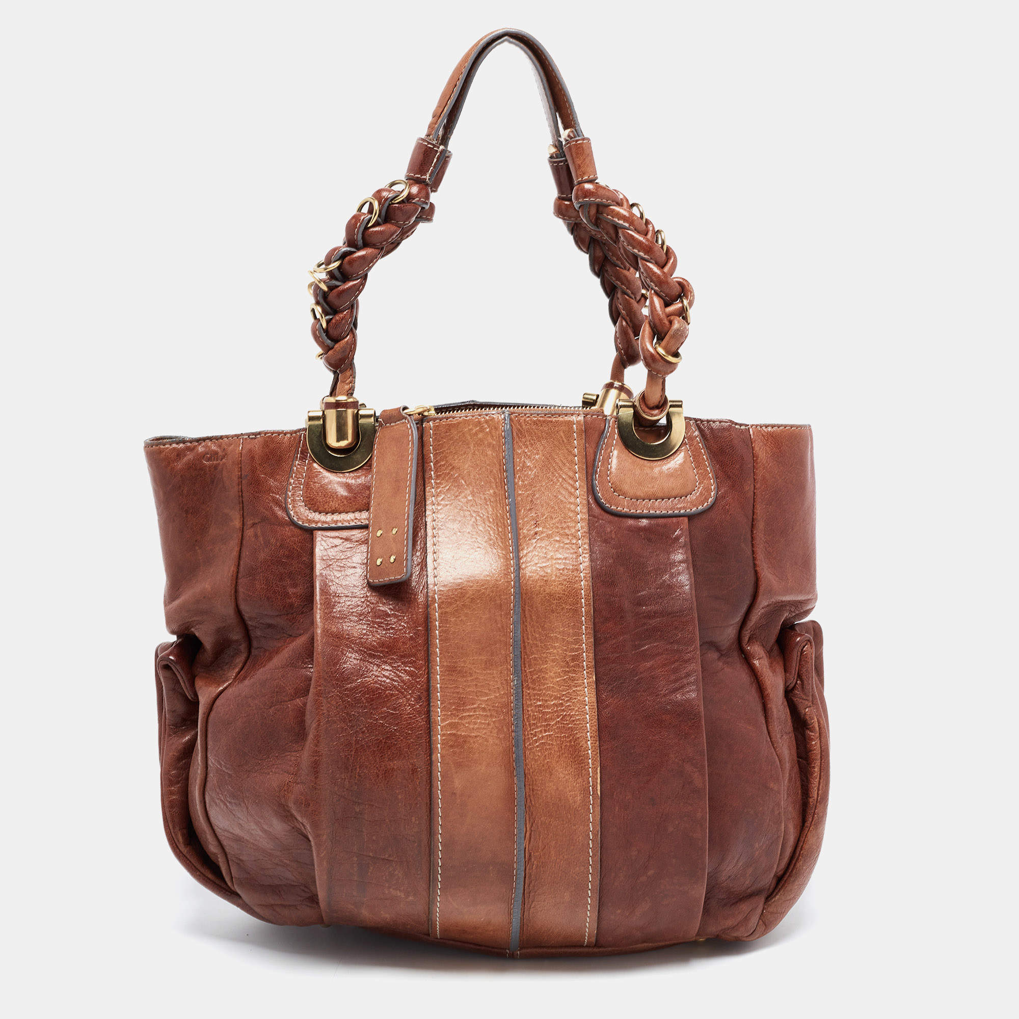 Chloe Brown Leather Heloise Hobo