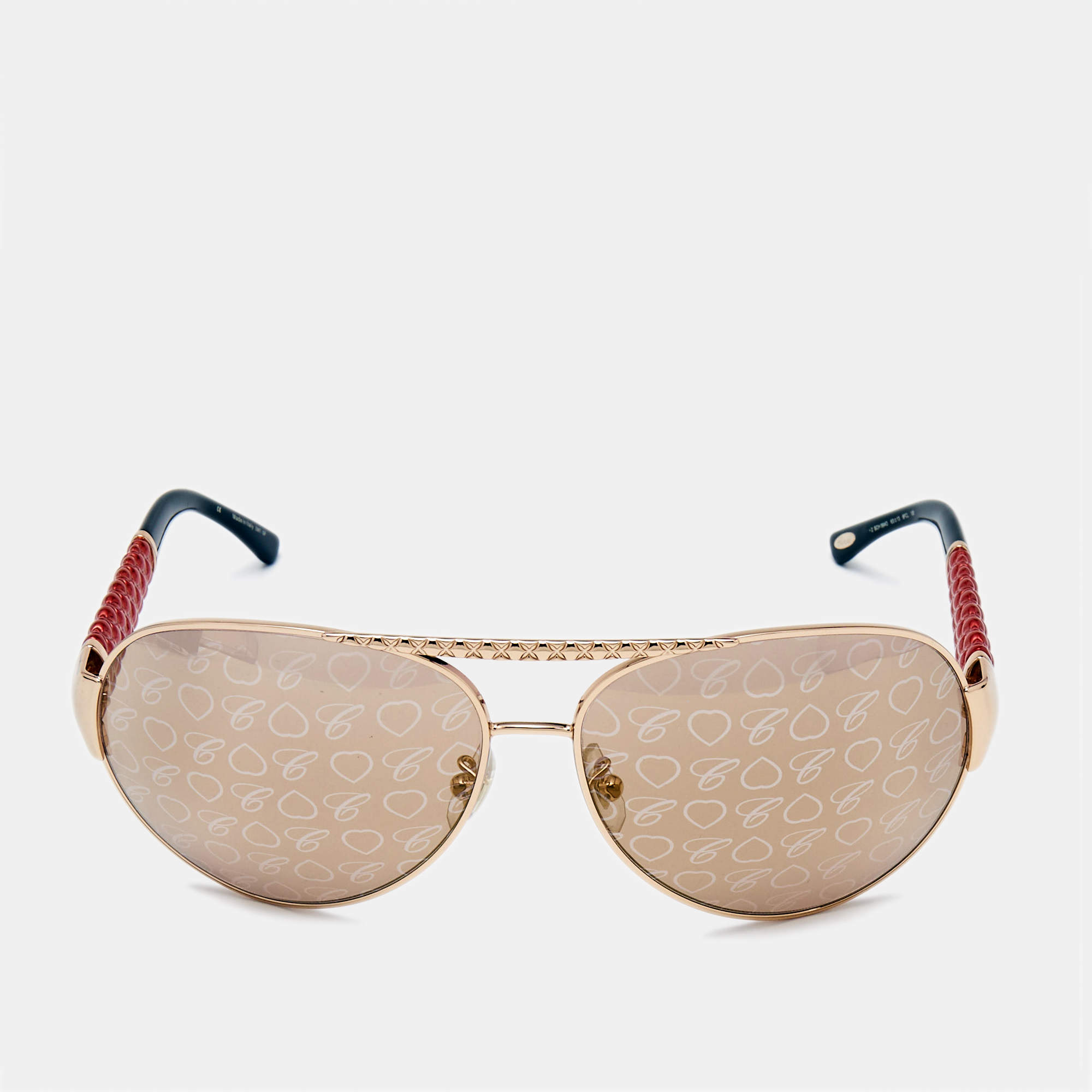 Chopard Rose Gold Limited Edition SCH 9940 Aviators Sunglasses