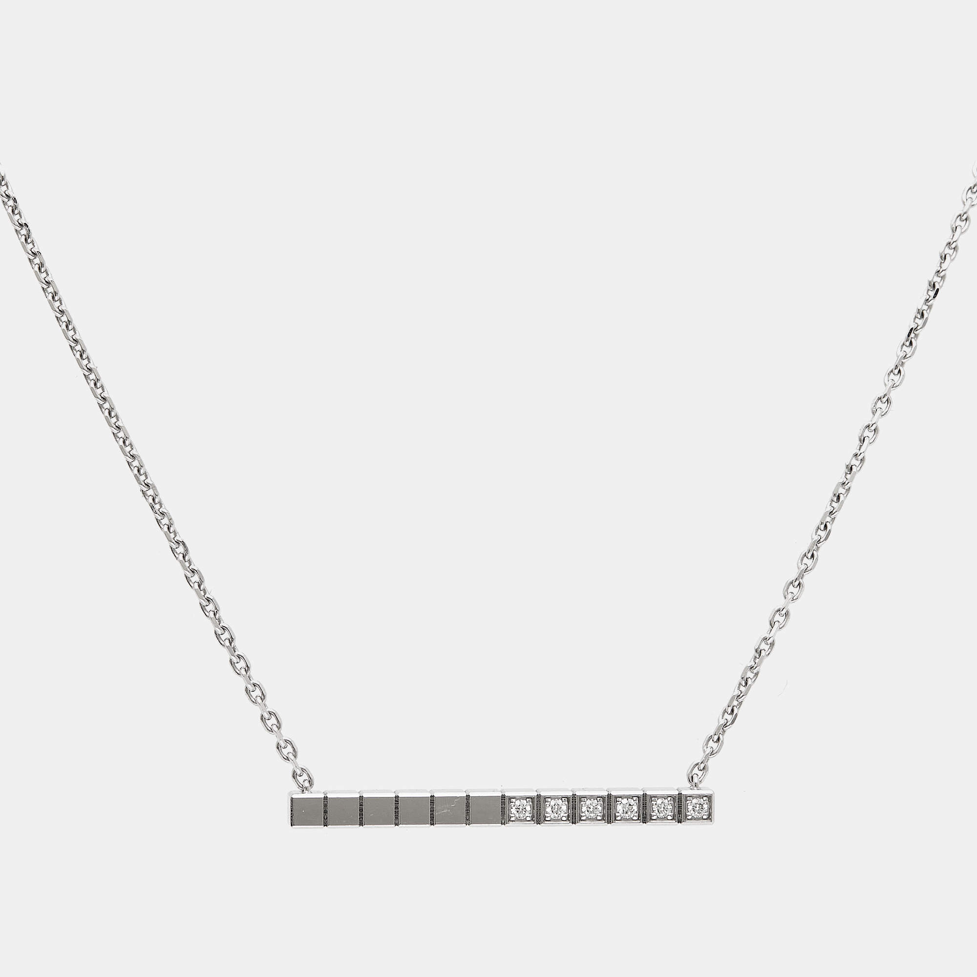 Chopard Ice Cube Diamonds 18k White Gold Necklace