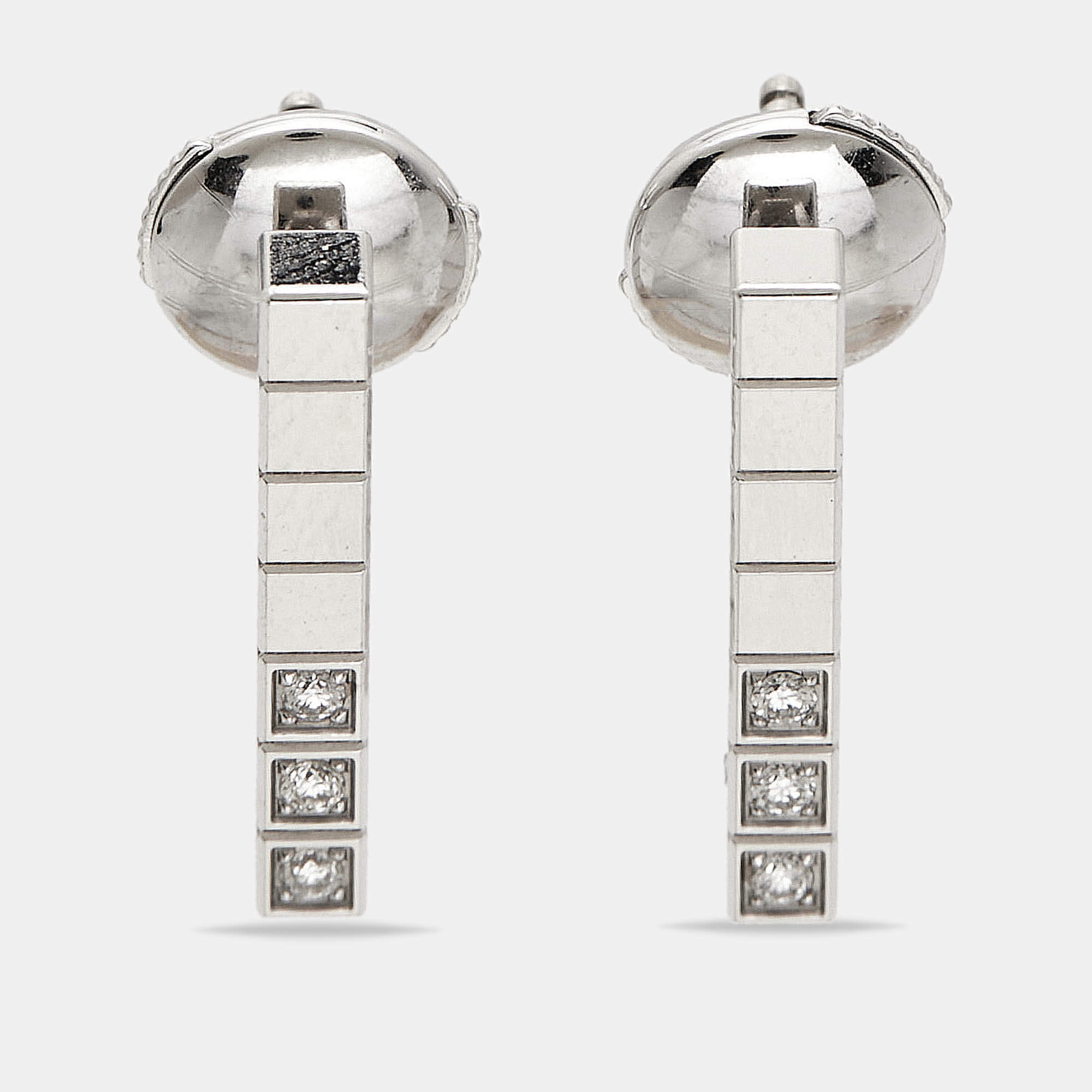 Chopard Ice Cube Diamonds 18k White Gold Earrings